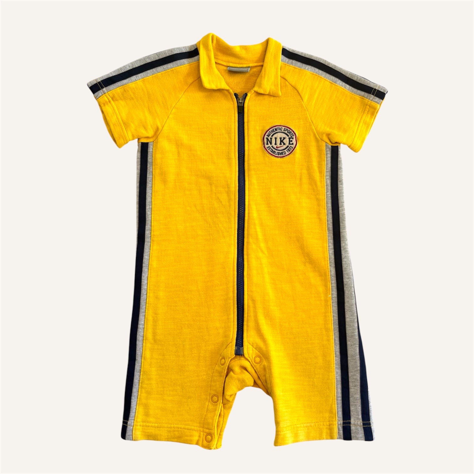 Y2K Yellow Athletics Sports Short Sleeved Summer Romper (2-3T)