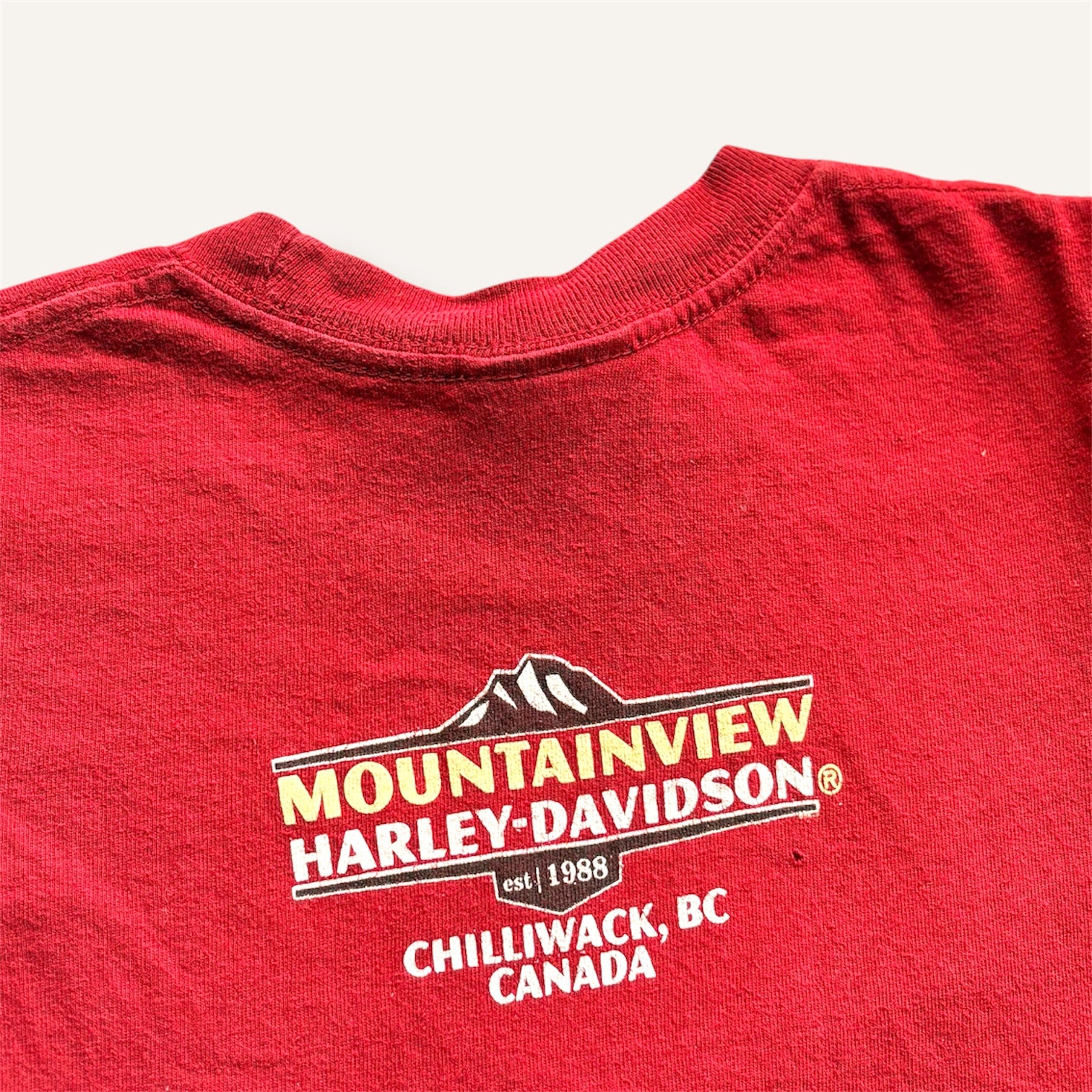 Harley Davidson Burgendy Moterbike Long sleeve (2-3T)