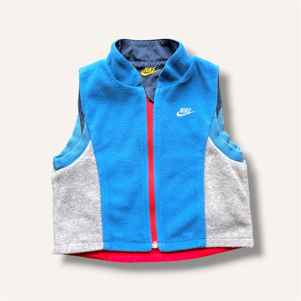 Y2K Nike Reversible Red, Navy & Yellow Vest (2-3T)