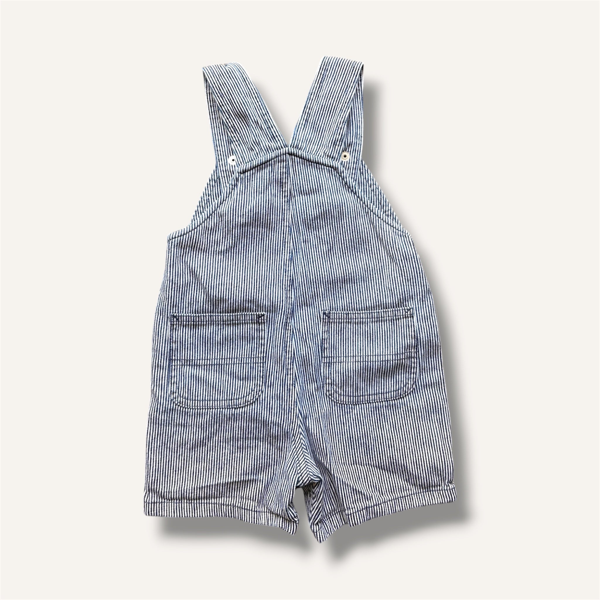 Carhartt Navy & White Pinstripe Shortalls (3T)