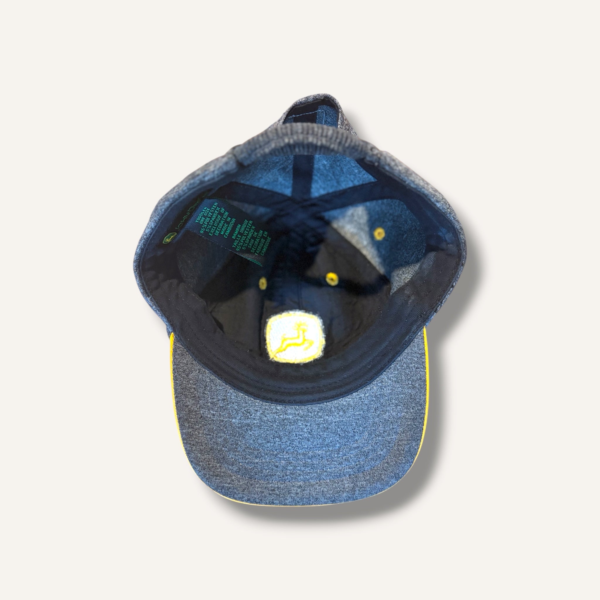 Grey and Yellow John Deere Hat (Todder)