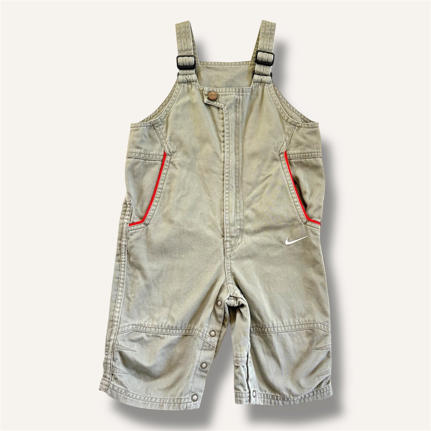 Y2K Khaki Nike Cargo Overalls (2-3T)