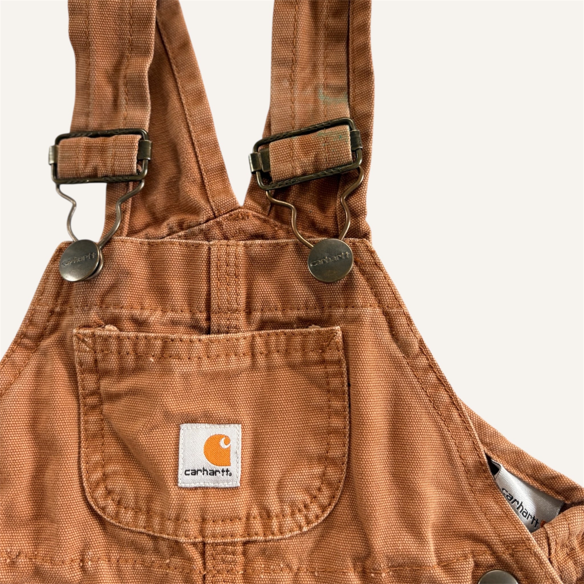 Vintage Tan Carhartt Overalls (6/12M)