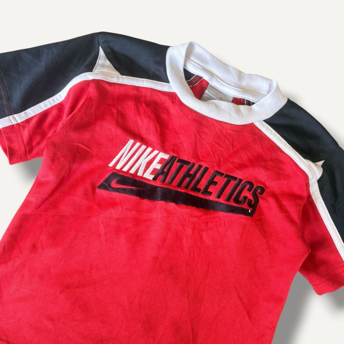 Y2K Nike Athletics Red & Black Jersey (3T)