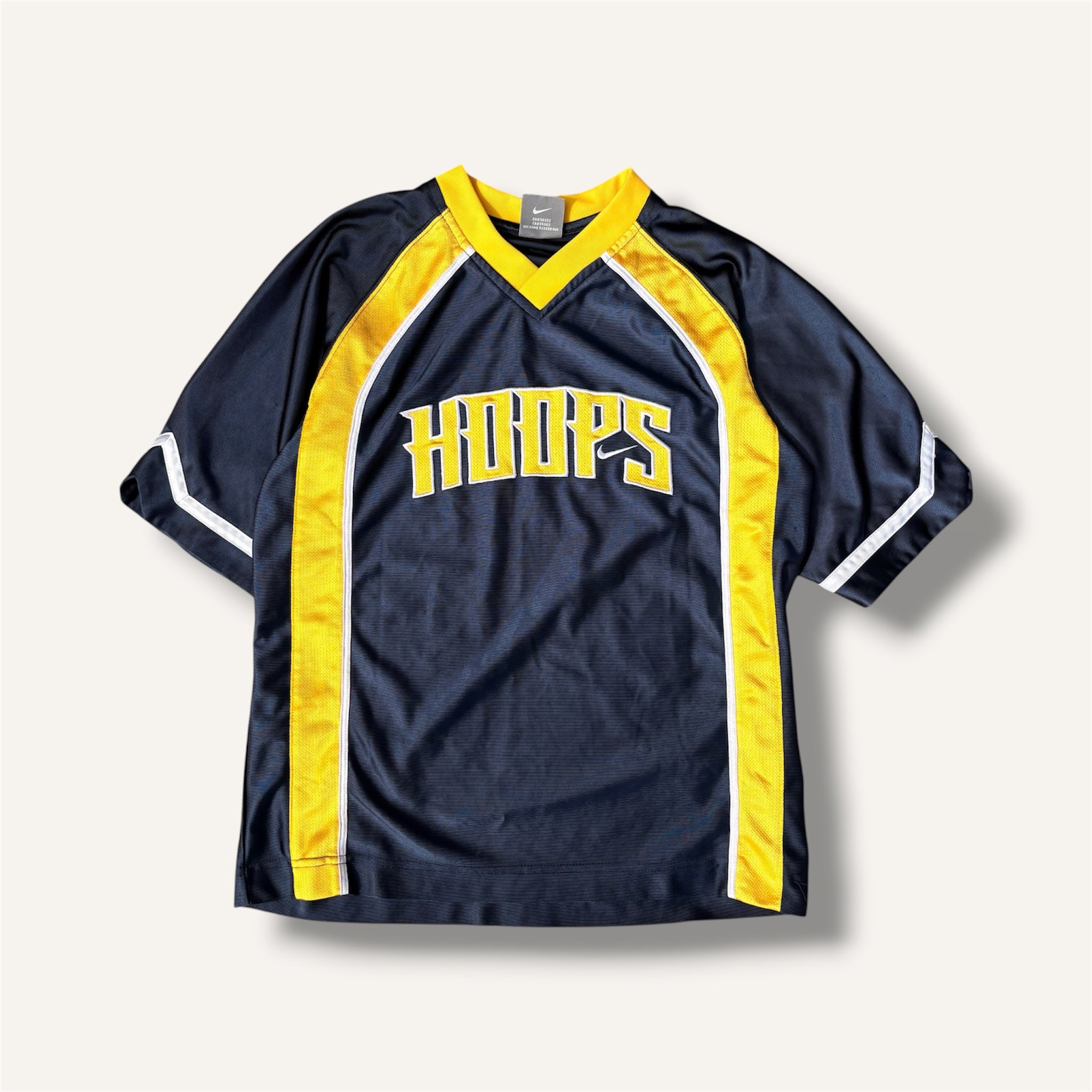 Y2K Nike Navy & Yellow Hoops Jersey (10/12)
