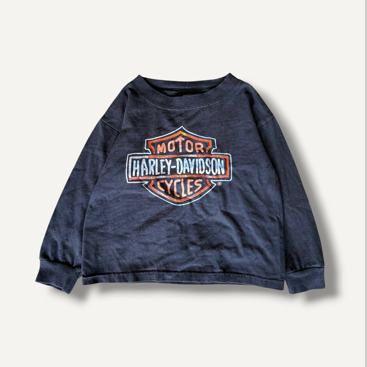 Harley Davidson Black Logo Long Sleeve T-shirt (2-3T)