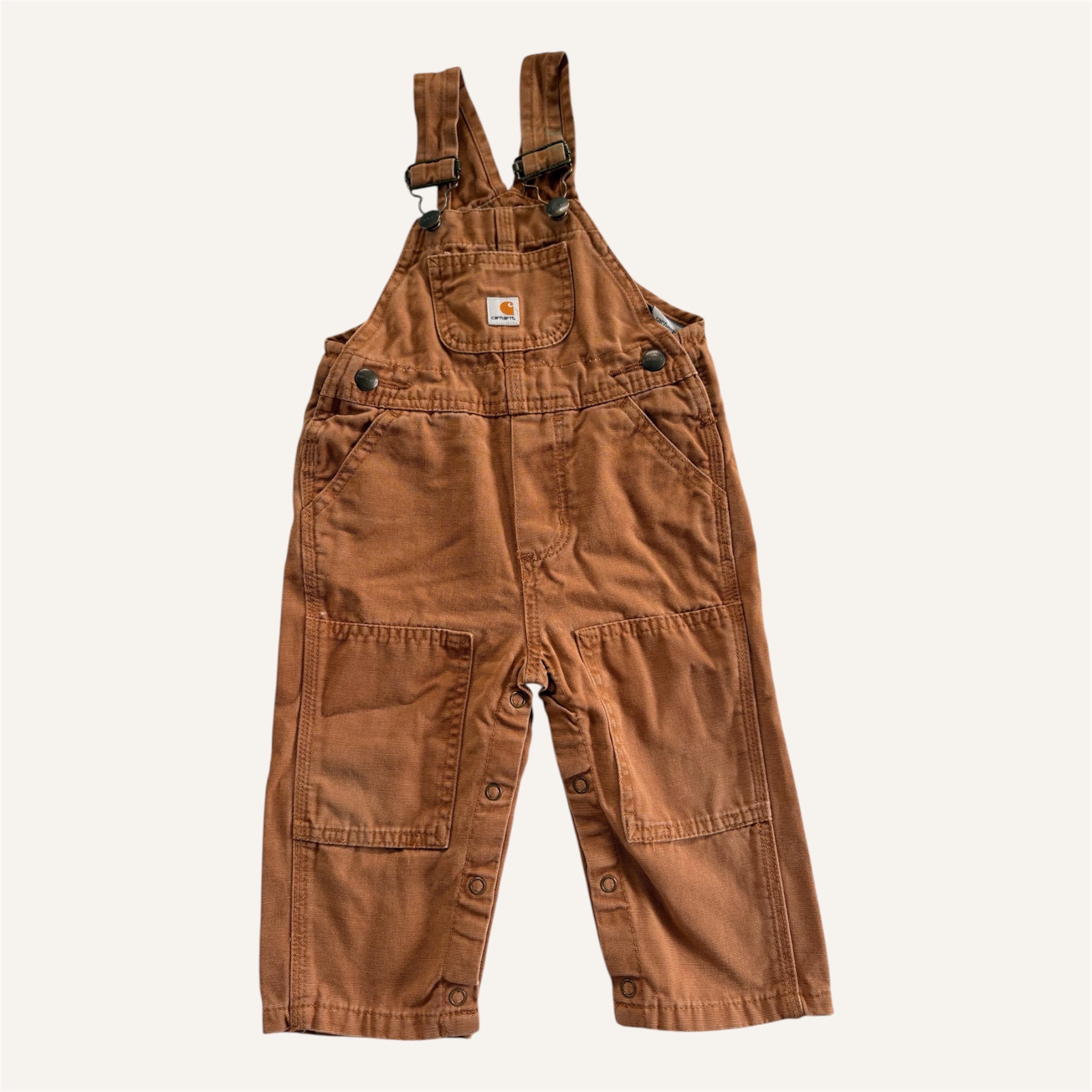 Vintage Tan Carhartt Overalls (6/12M)
