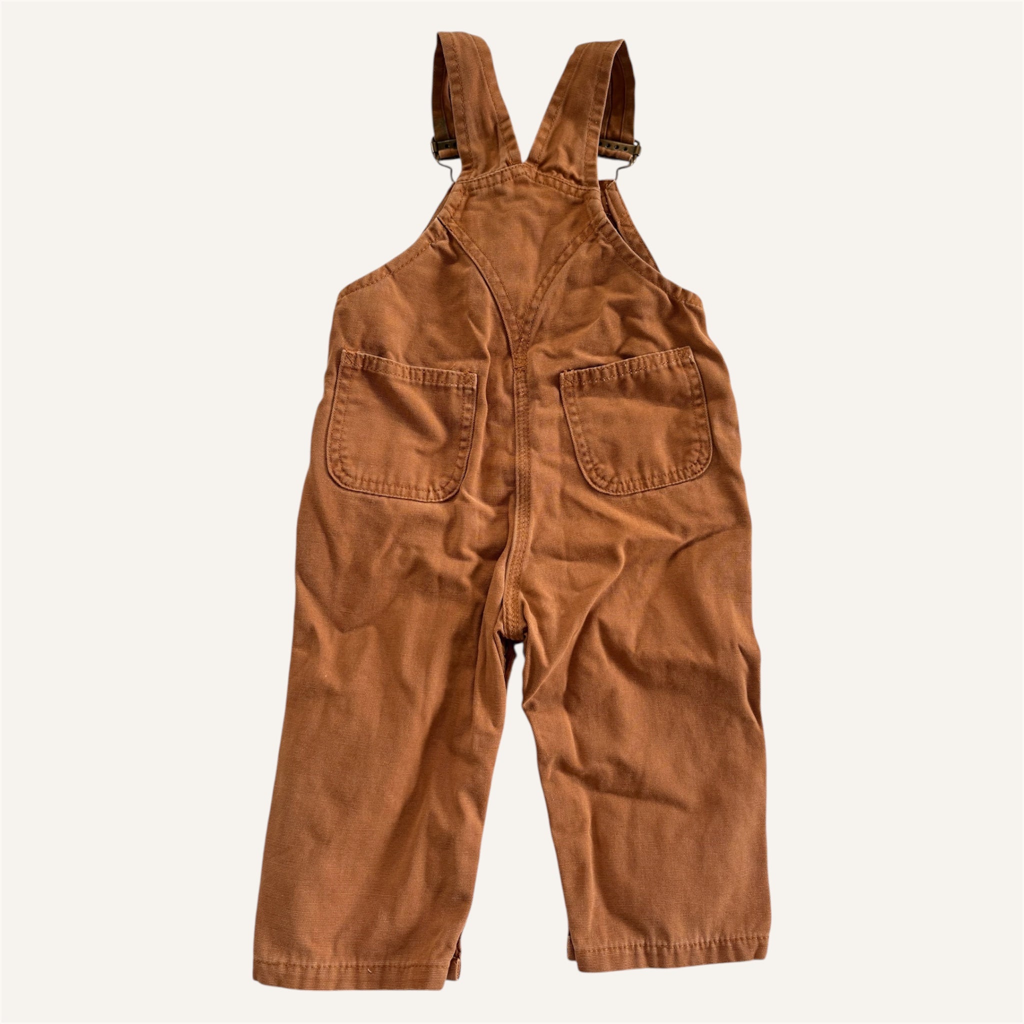 Vintage Tan Carhartt Overalls (6/12M)