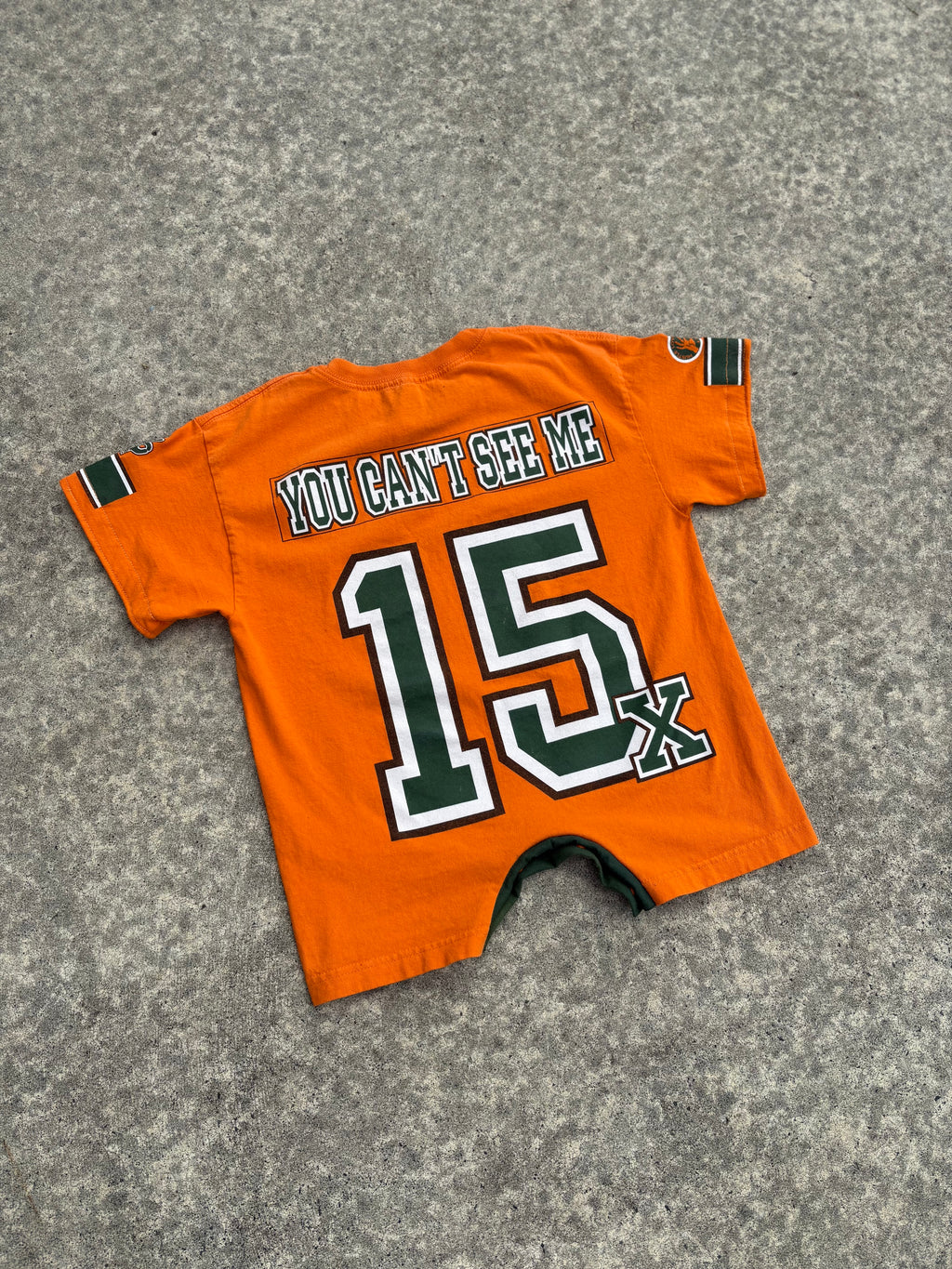 WWE Orange John Cena Reckless Romper (3T)