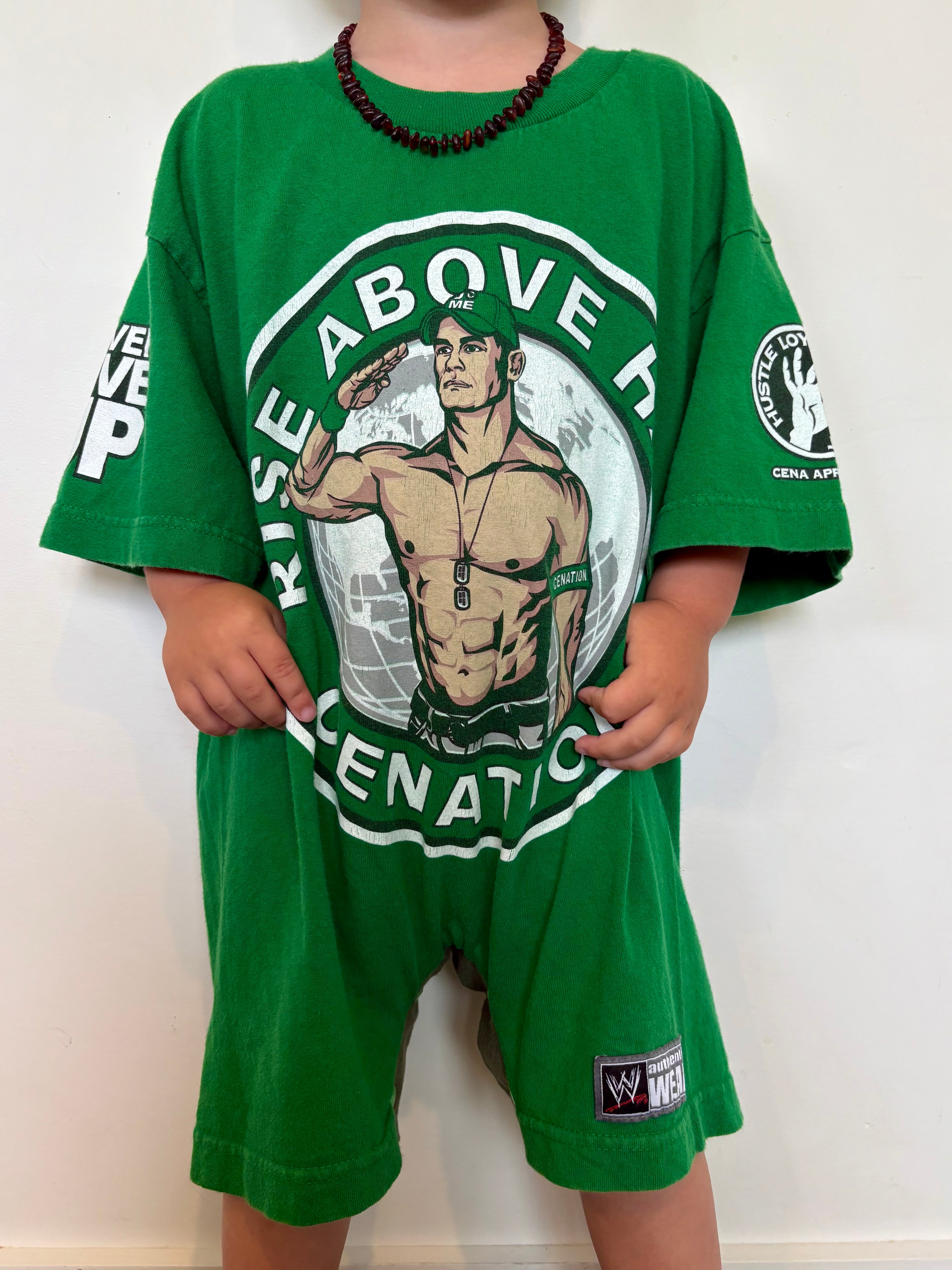 WWE Green John Cena Reckless Romper (3T)