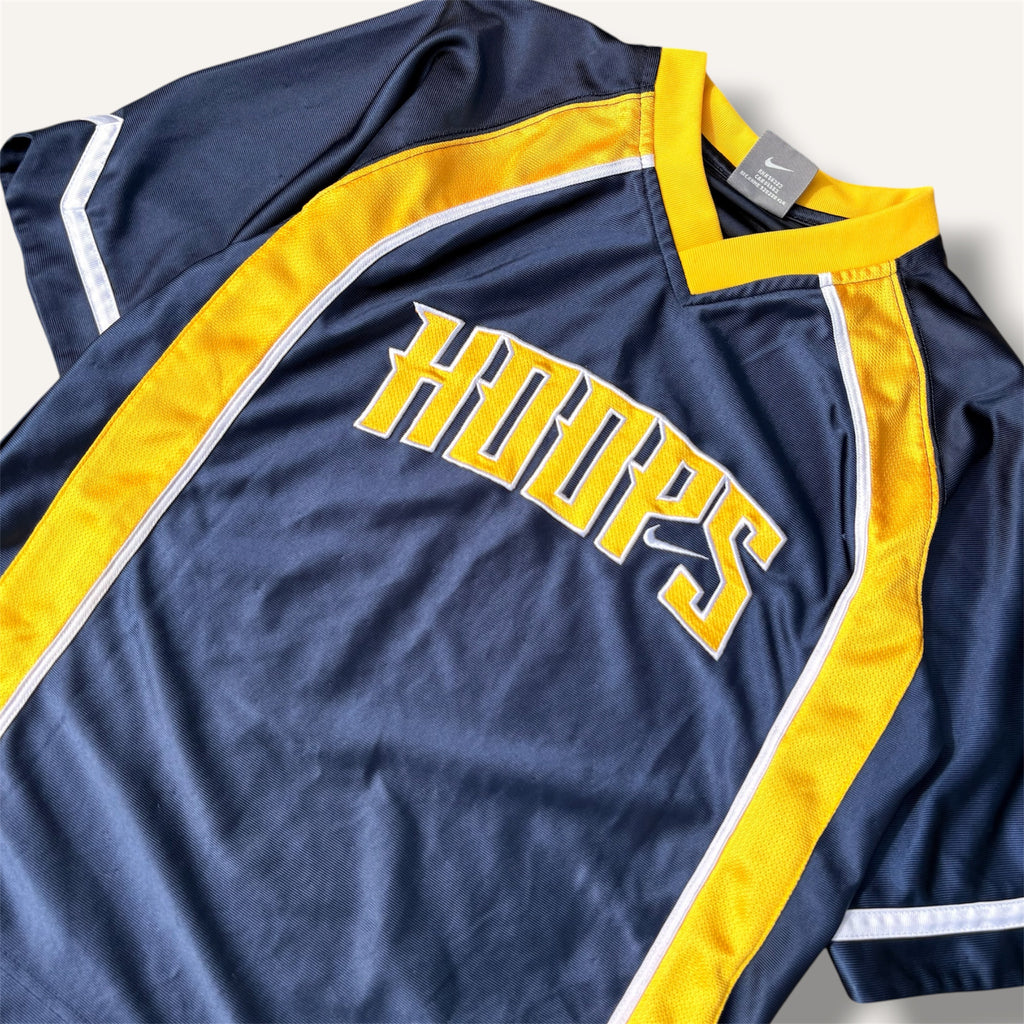 Y2K Nike Navy & Yellow Hoops Jersey (10/12)