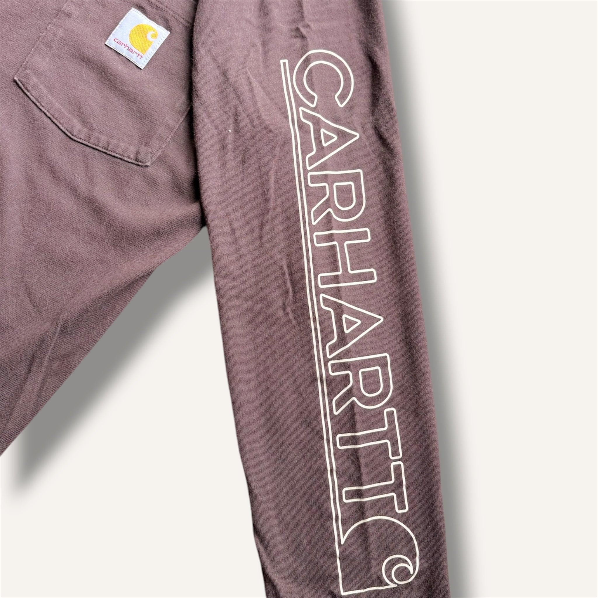 Carhartt Chocolate Brown Graphic Long Sleeve T-shirt (12/14)