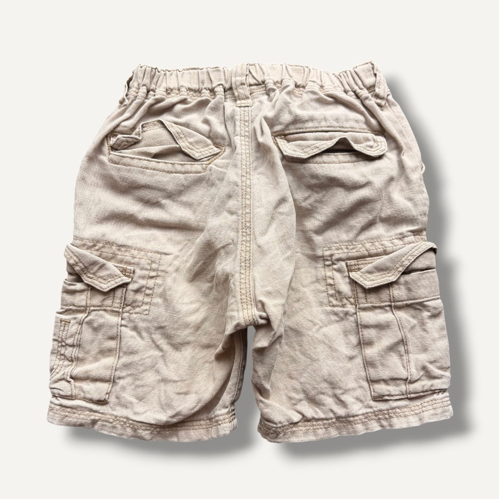 Y2K Nike Light Khaki Cargo Shorts (2-3T)