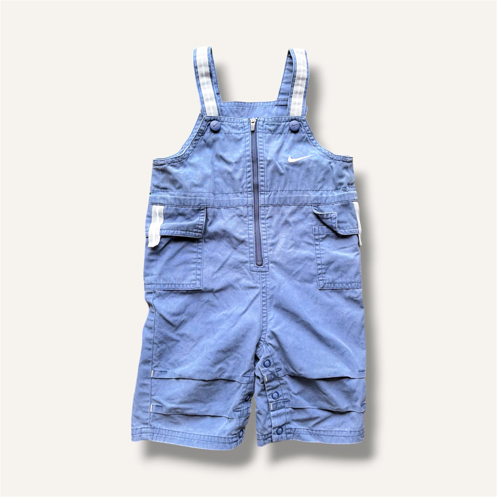 Y2K Navy Cargo Nike Shortalls (1-2T)