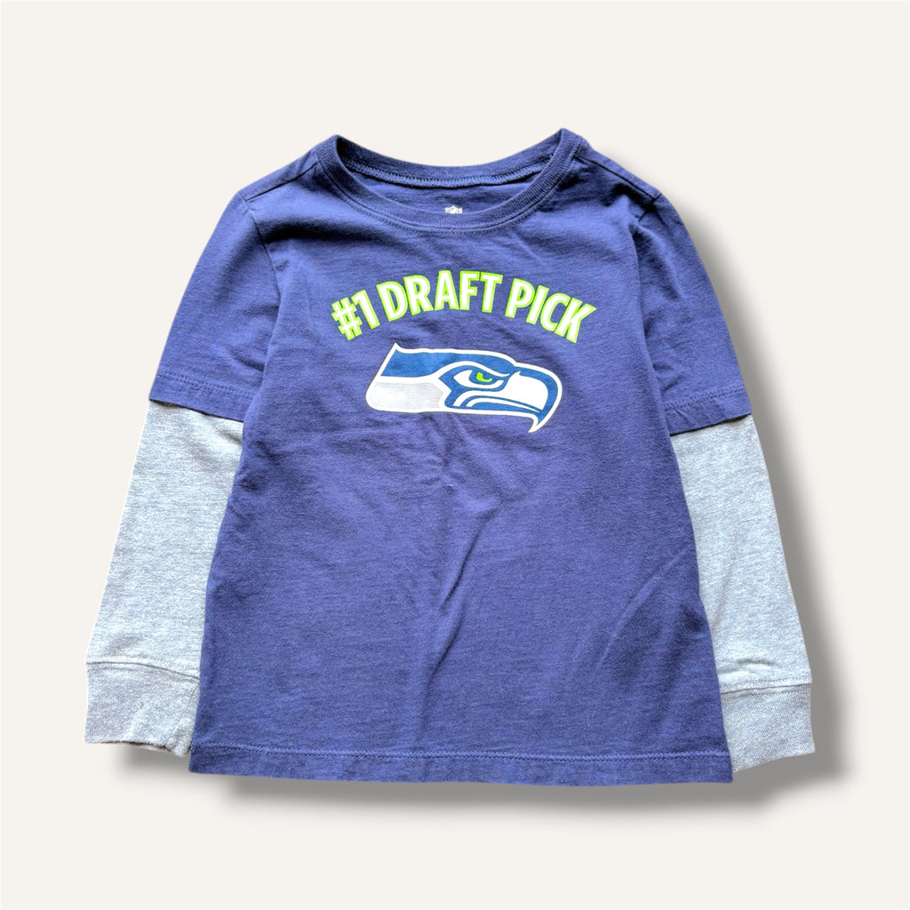 NFL Seattle Seahawks Long Sleeve T-shirt '#1 Draft Pick" (3T)