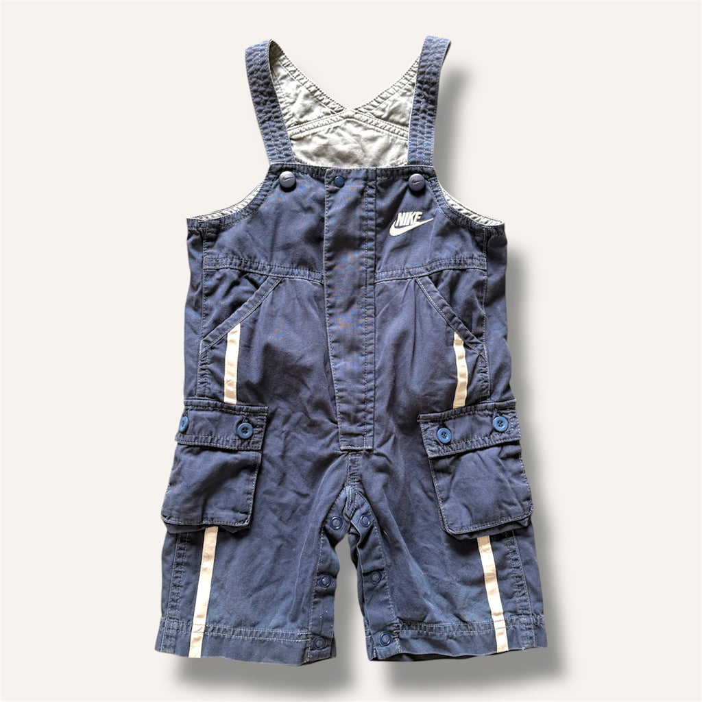 Y2K Navy Cargo Nike Shortalls (1-2T)