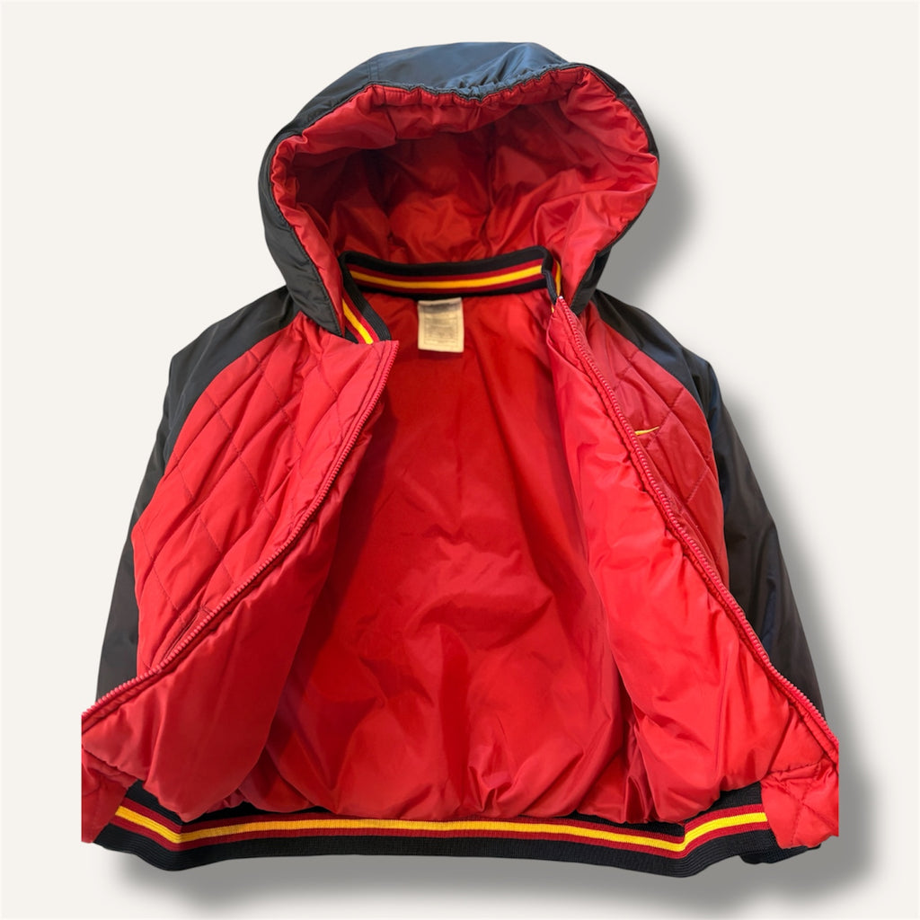 90's Red and Black Rare Quilt Style Puffer Jacket (5/6)