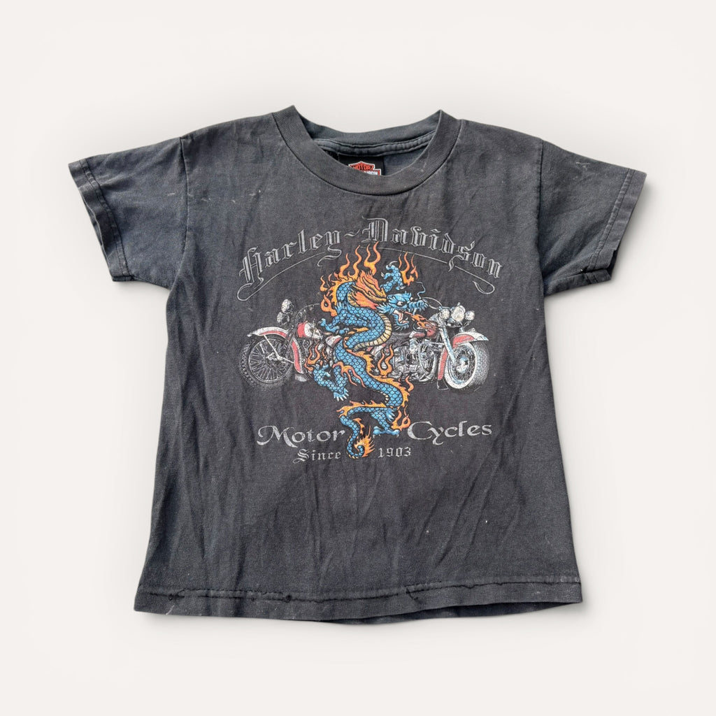 Harley Davidson Dragon & Bike T-shirt (2-4)