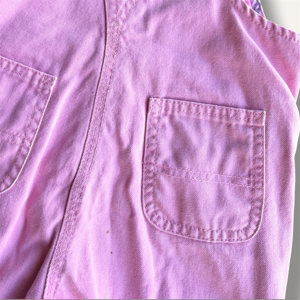 Carhartt Pink with Plaid Lining Overalls (2T)
