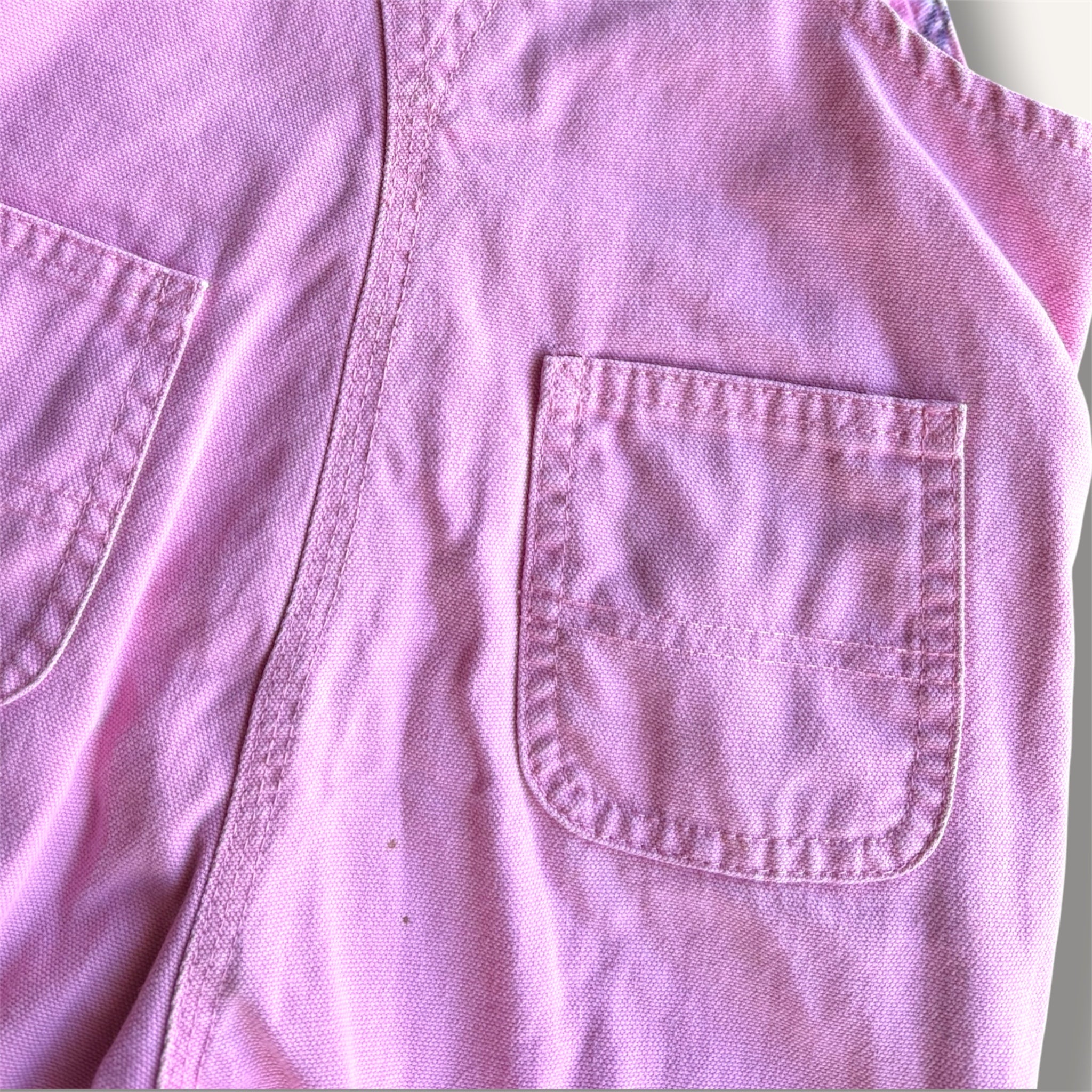 Carhartt Pink with Plaid Lining Overalls (2T)