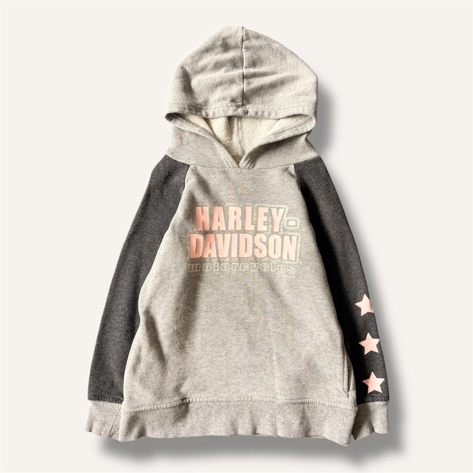 Harley Davidson Grey & Pink Star Hoodie (6)