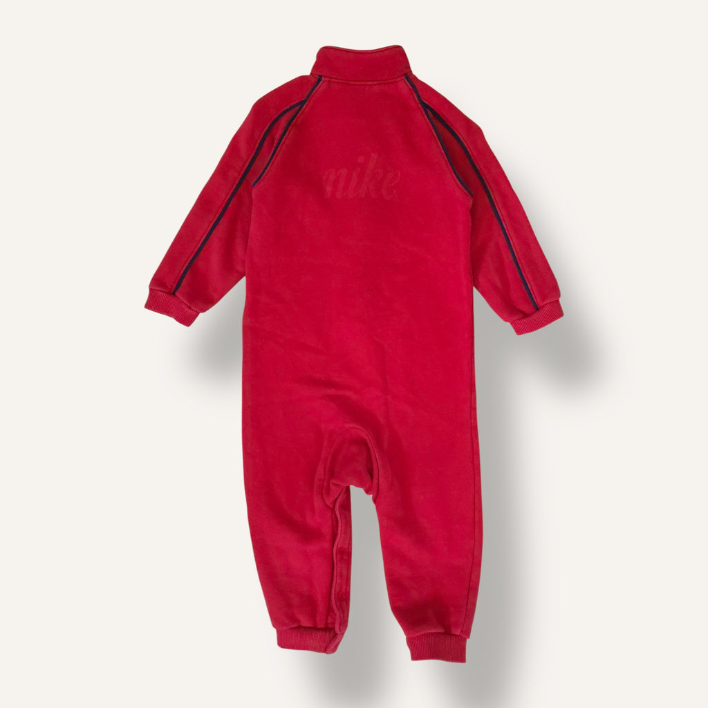 Y2K Nike Red Collared Romper (2T)