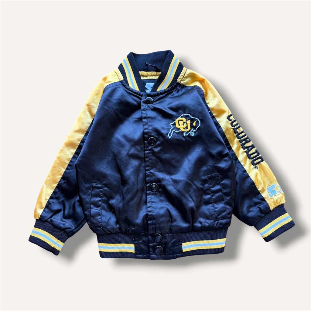 Colorado University Starter Jacket, Black and Yellow (12/18M)