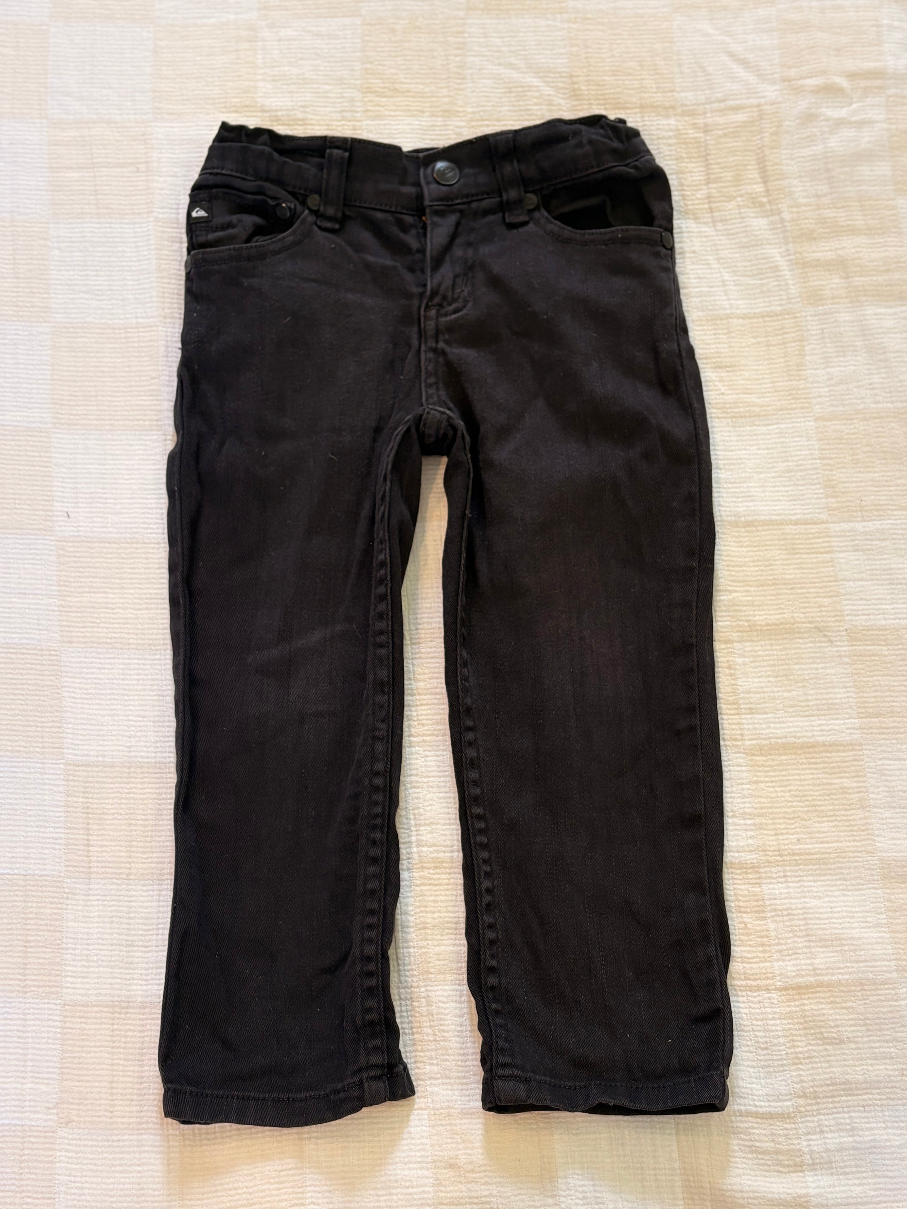 Quicksilver Black Straight Leg Jeans (2T)