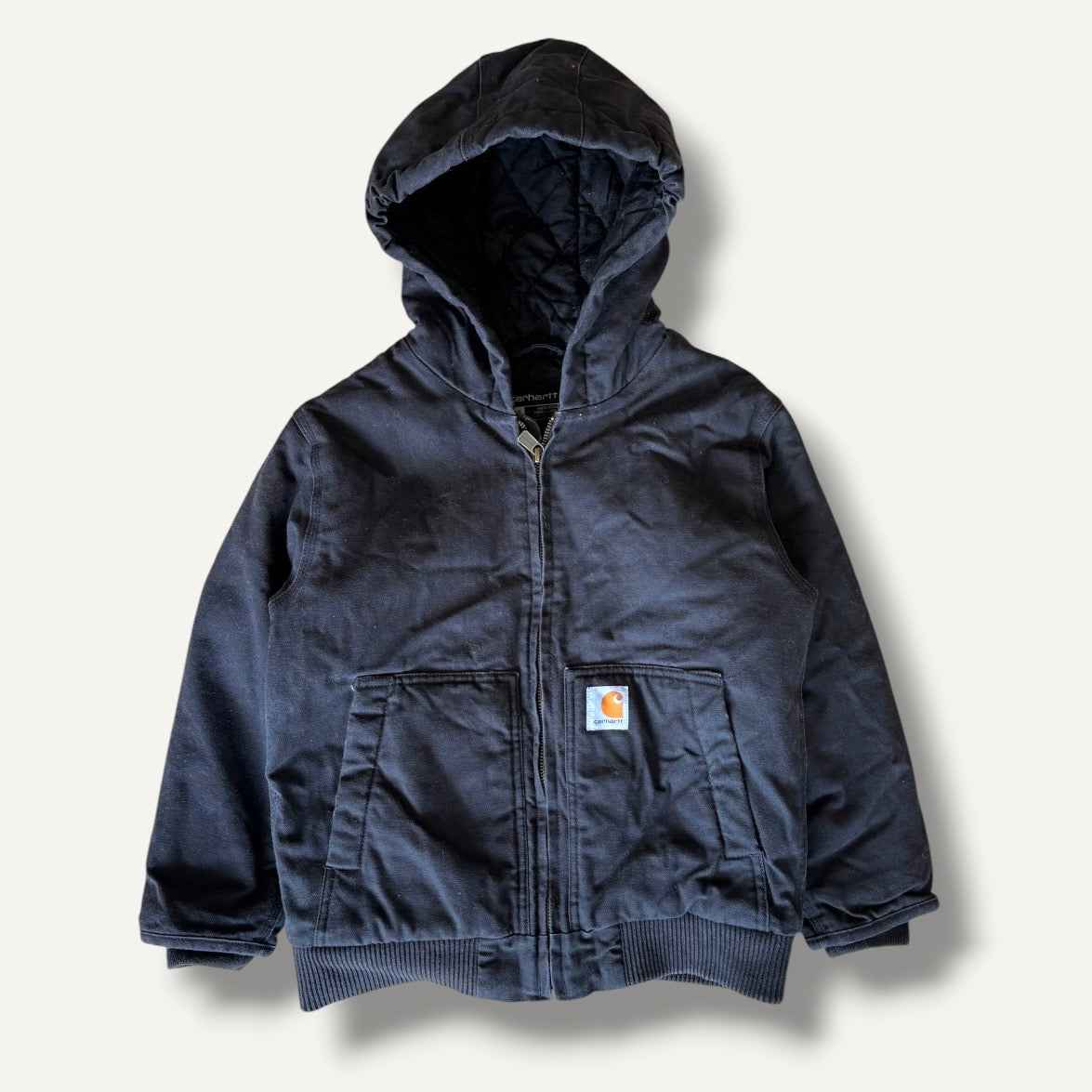 Carhartt Black Thick Structured Workwear Jacket (7/8)