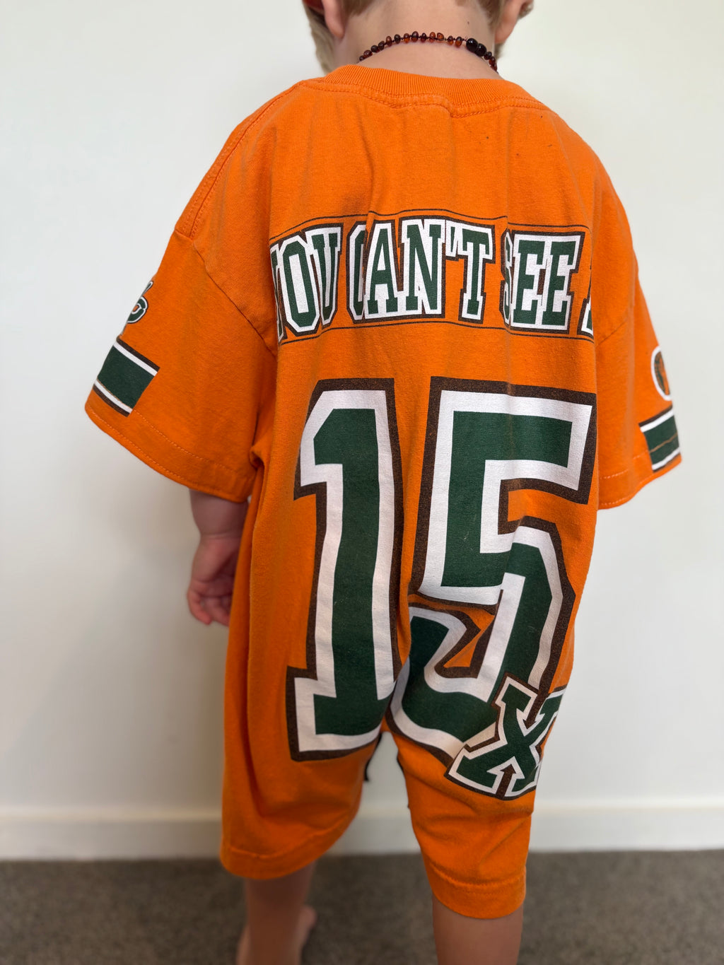 WWE Orange John Cena Reckless Romper (3T)