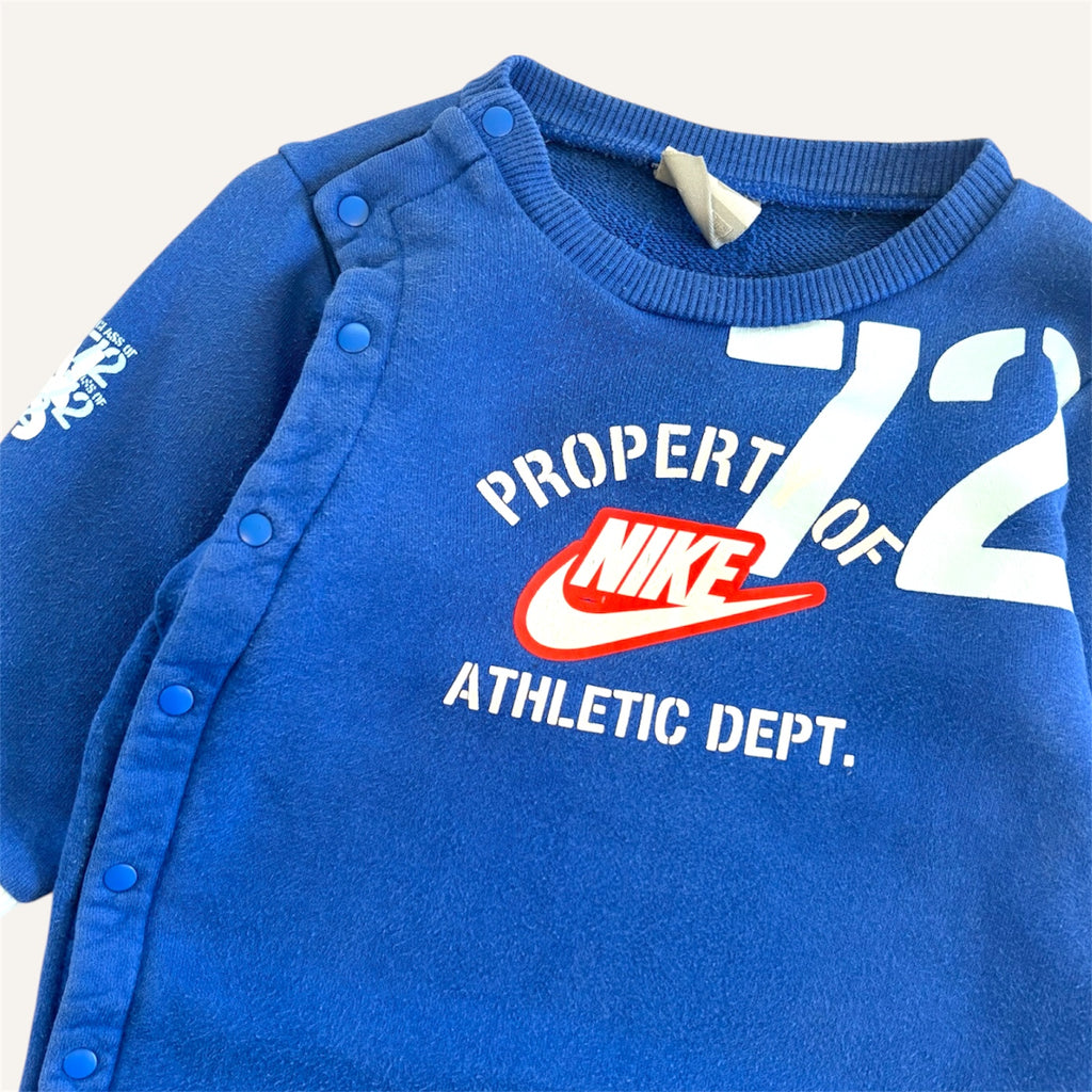 Y2K Blue Athletic Dept Nike Full Romper (12/18M)