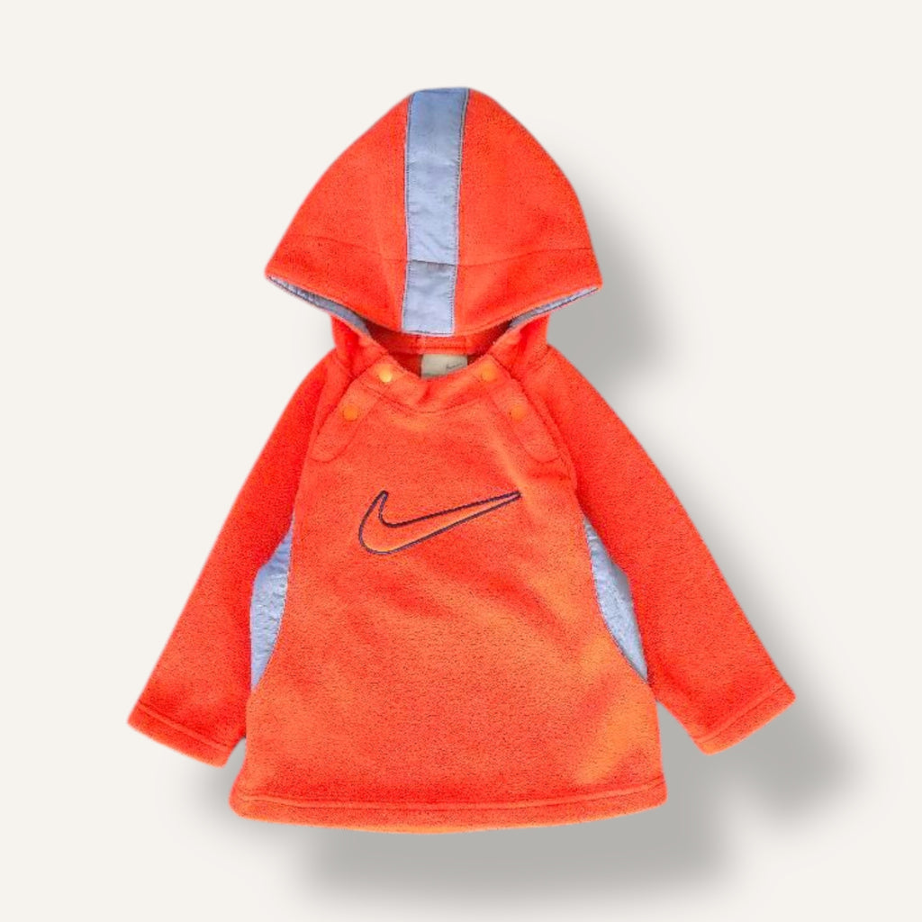 Y2K Nike Orange Fleece Hoodie (12/18M)
