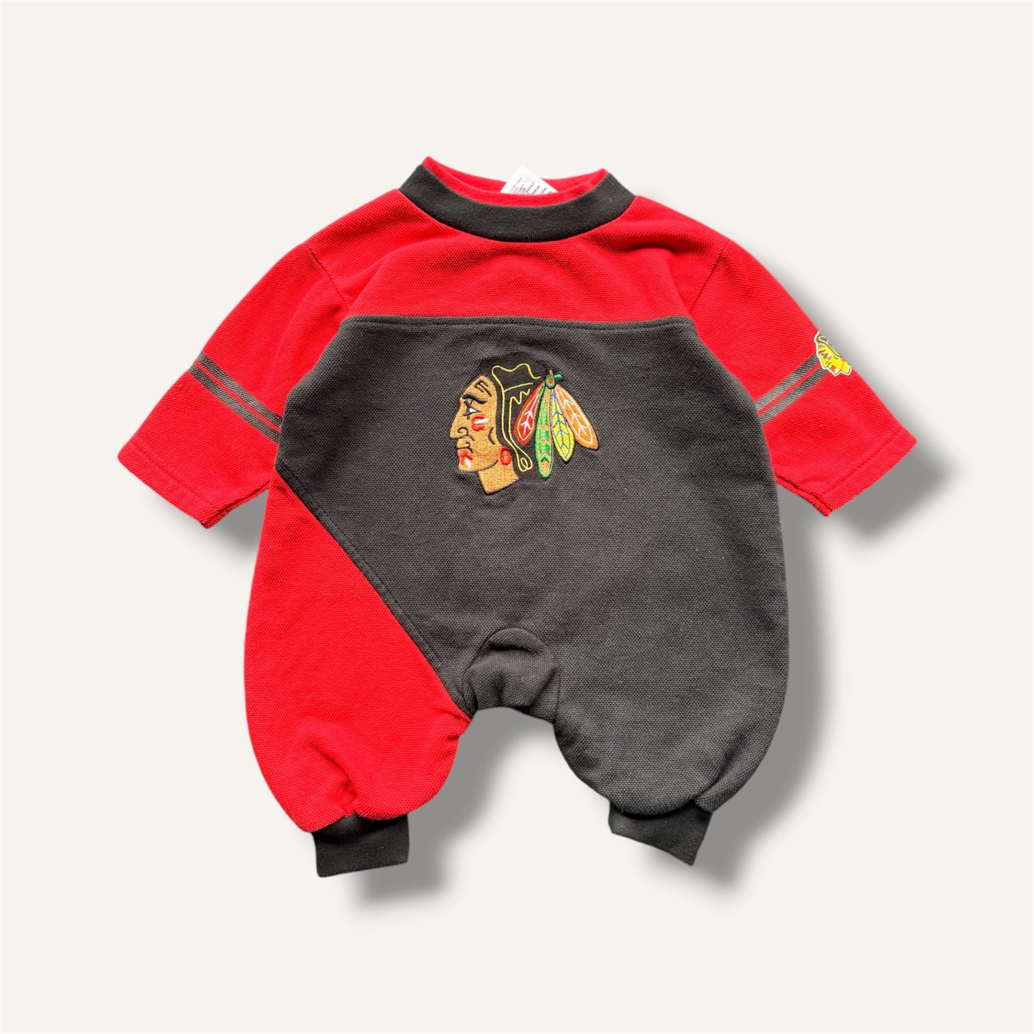 Vintage NFL Blackhawks Winter Romper (3/6M)