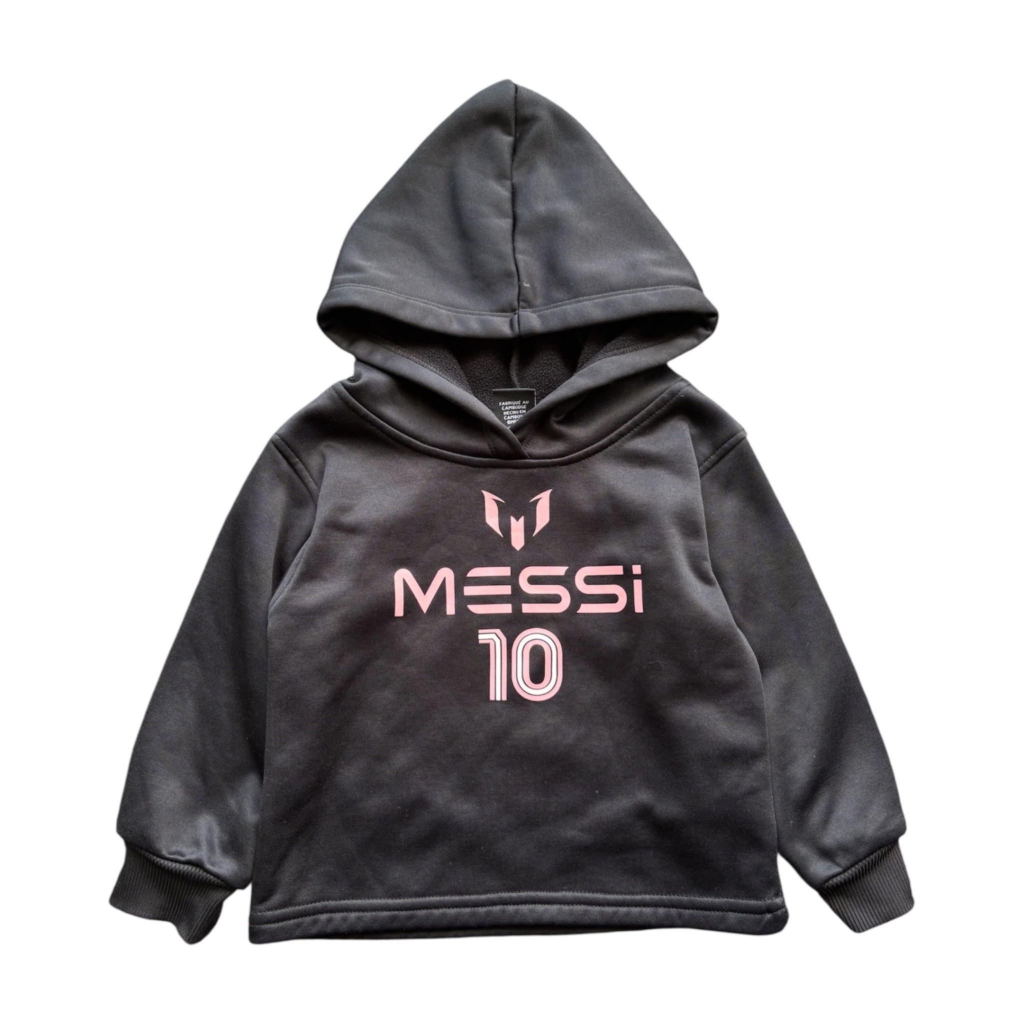Messi Pink & Black Hoodie (12/18M)