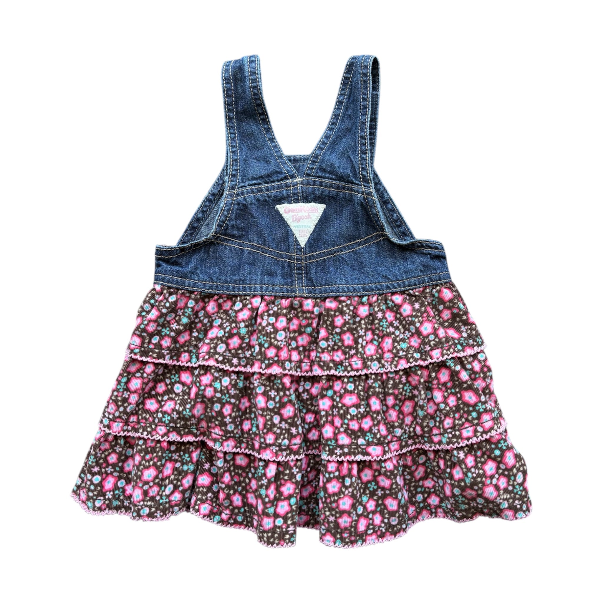 Floral & Denim Oshkosh Dress (6/12M)