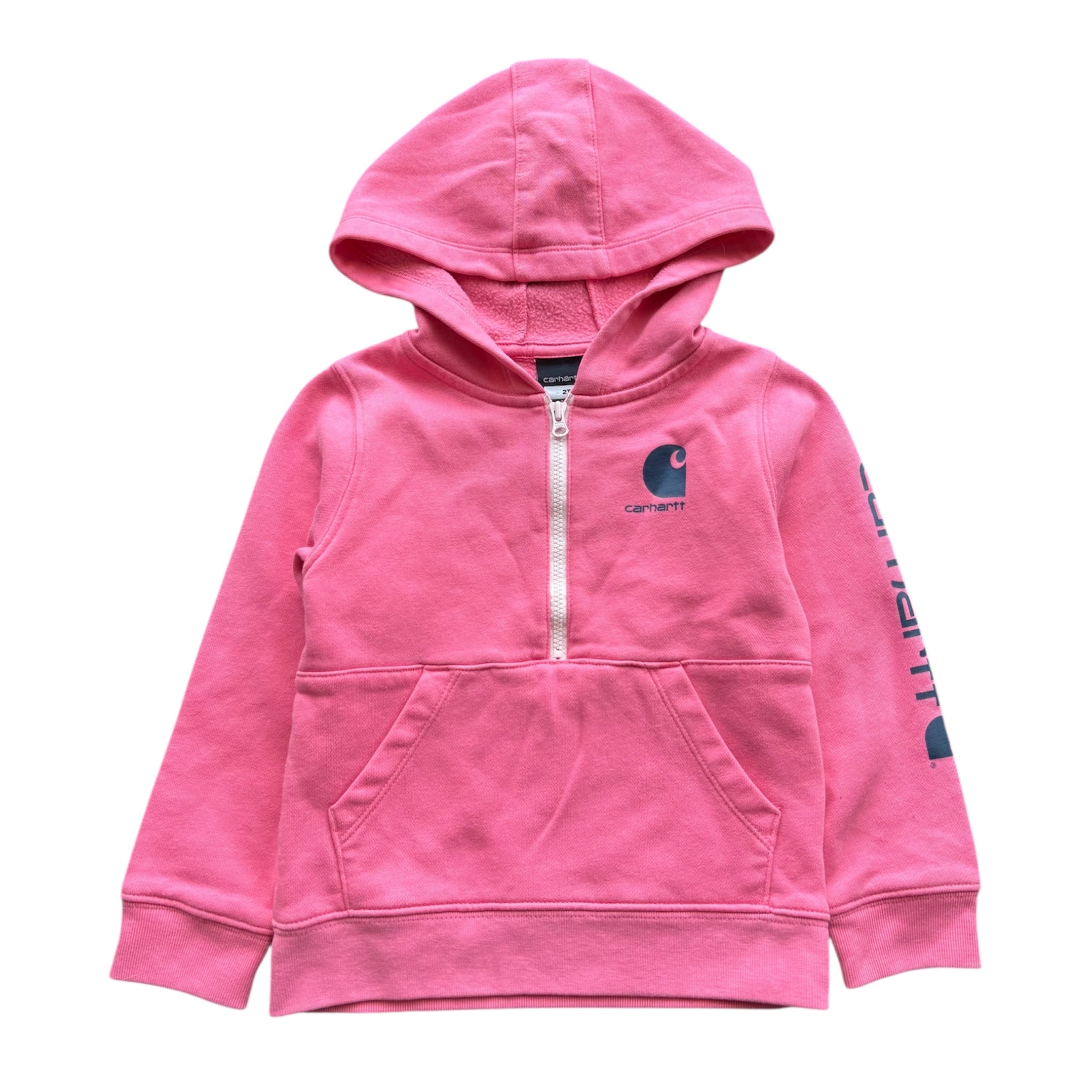 Pink 1/4 Zip Carhartt Hoodie (2T)
