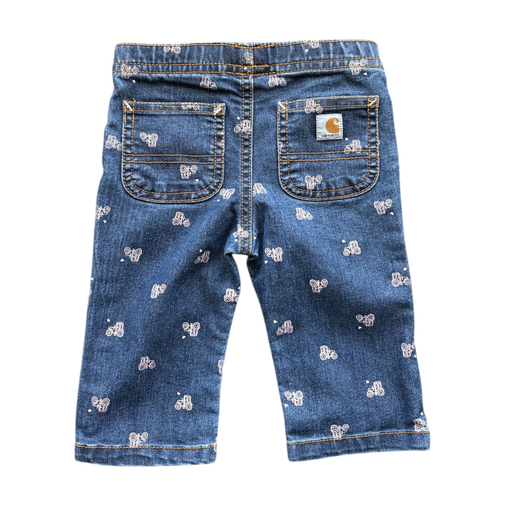Carhartt Pink Tractor Jeans (0/3M)