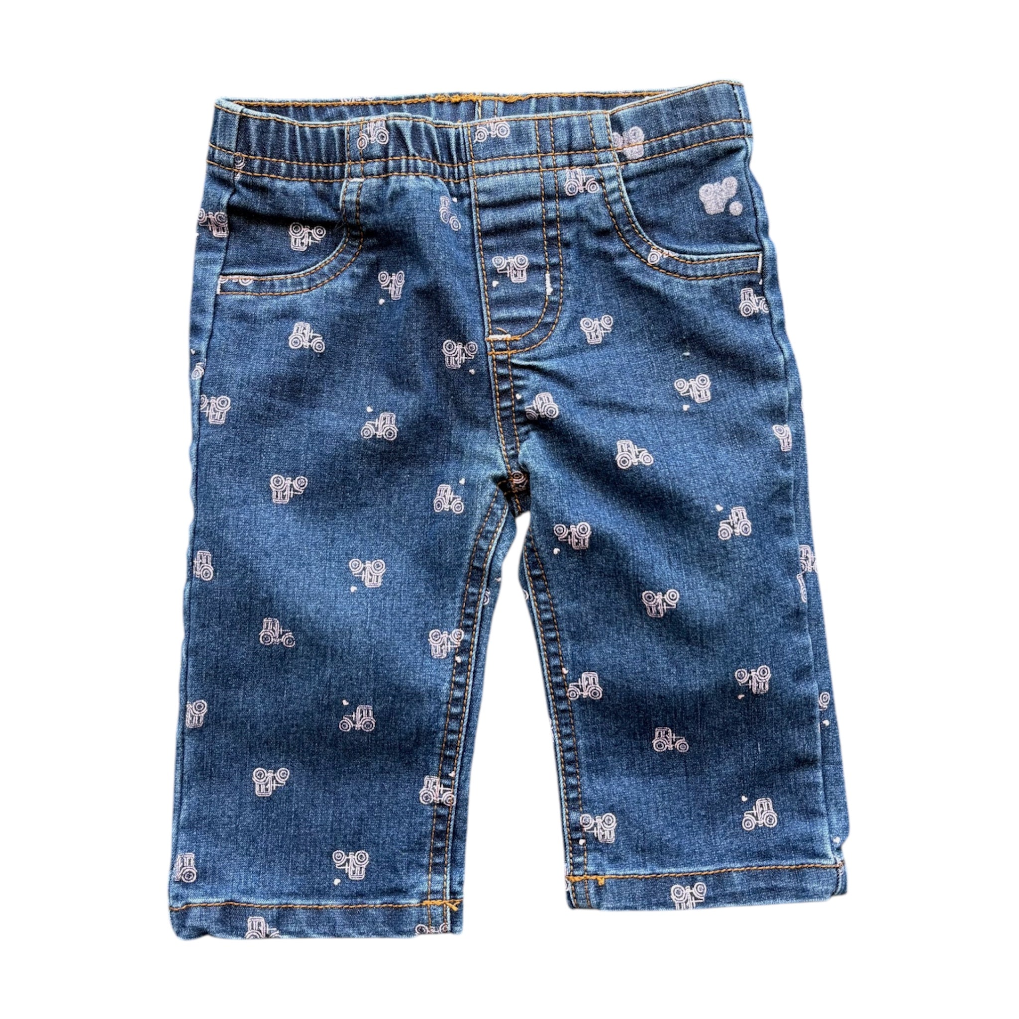 Carhartt Pink Tractor Jeans (0/3M)