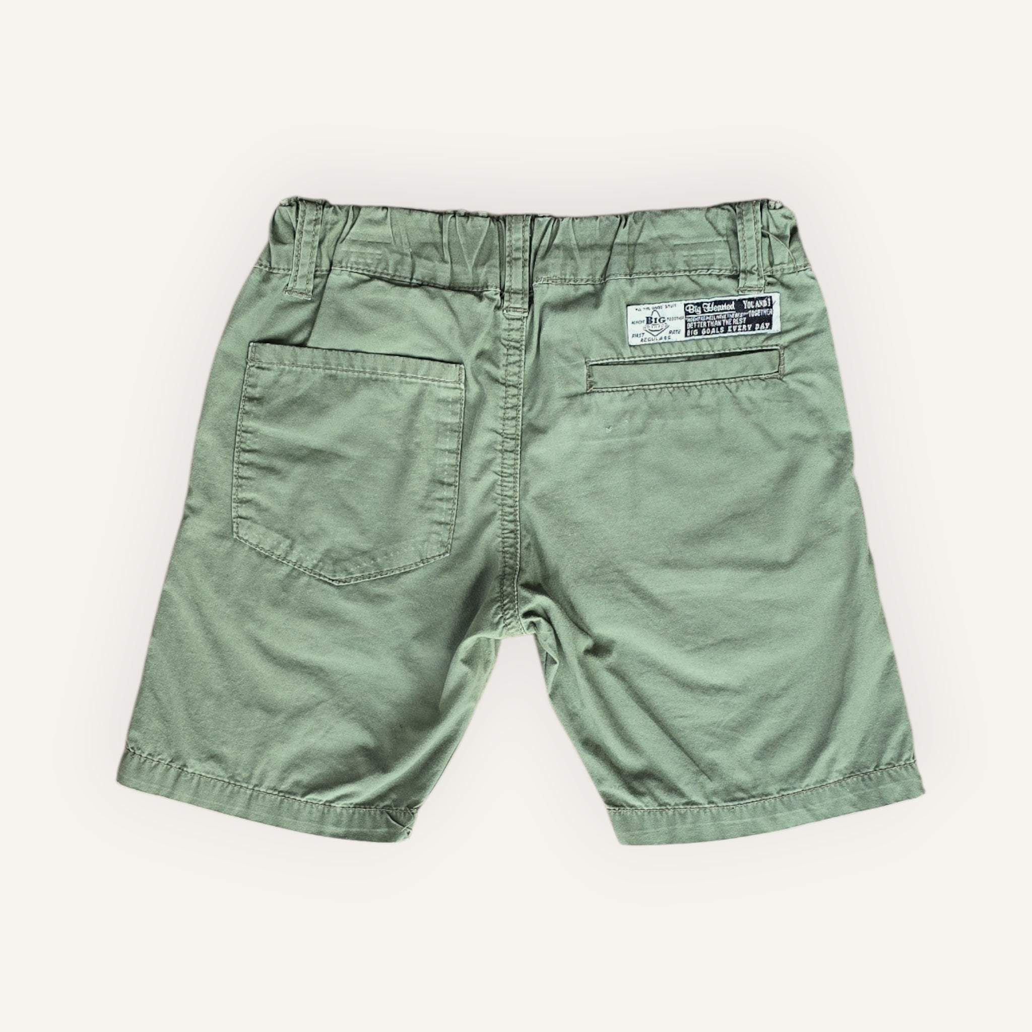 Dickies Classic Cotton Khaki Green Shorts (3T).