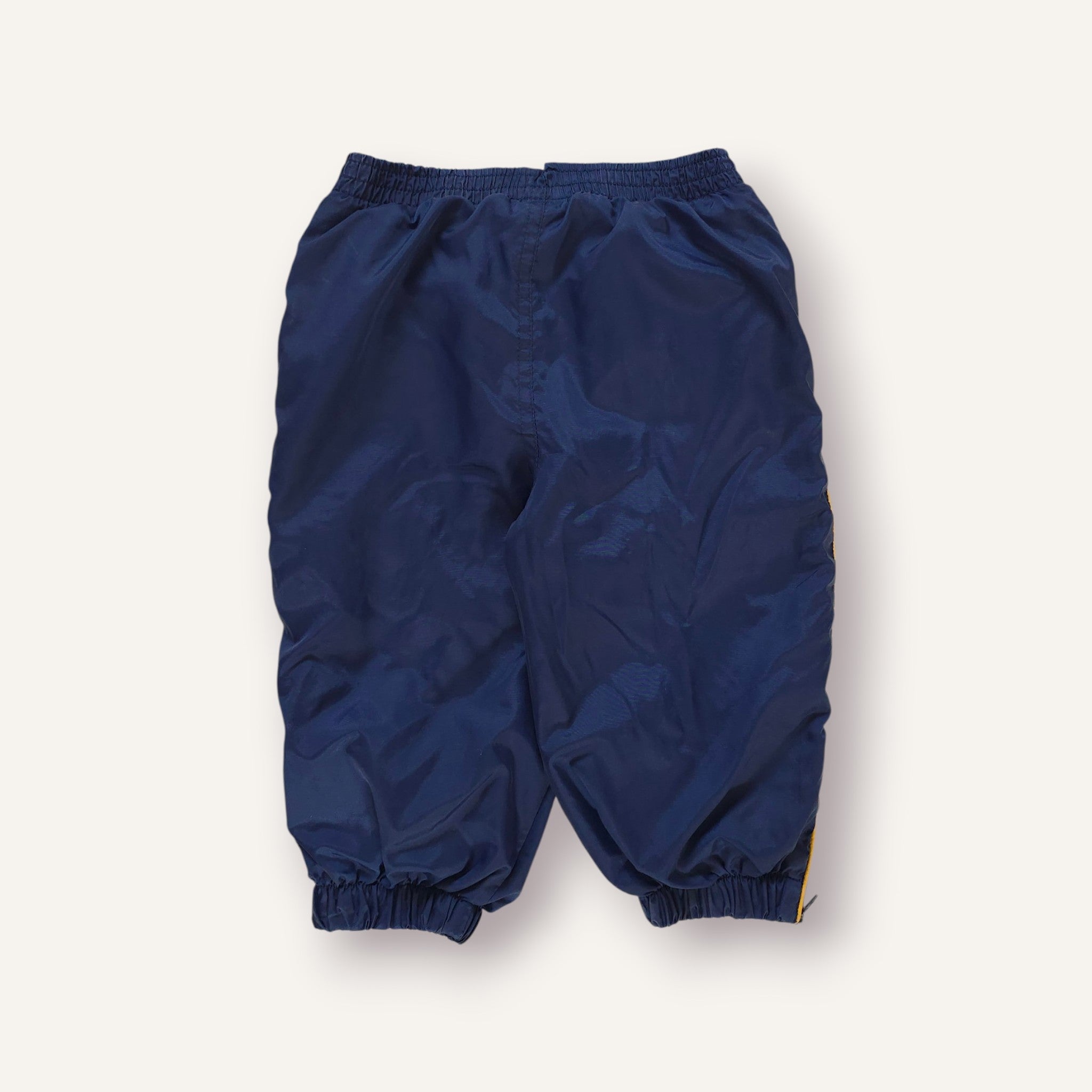 90s Nike Navy and Gold Windbreaker Pants (18/24M)