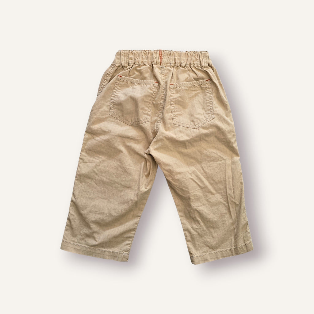 Y2K Nike Sand Cargo Pants with Terracotta Details (4T)
