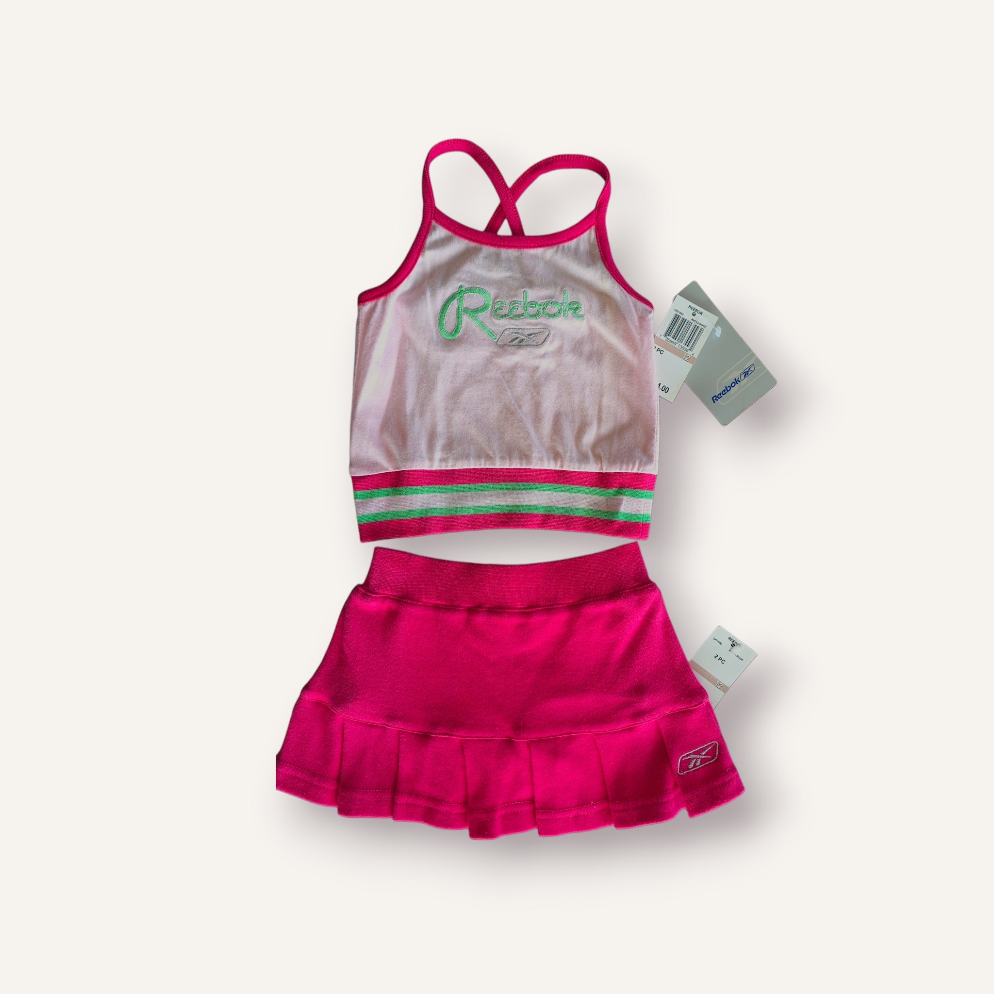Vintage Reebok Girly 2-Piece Set BNWT (2T)