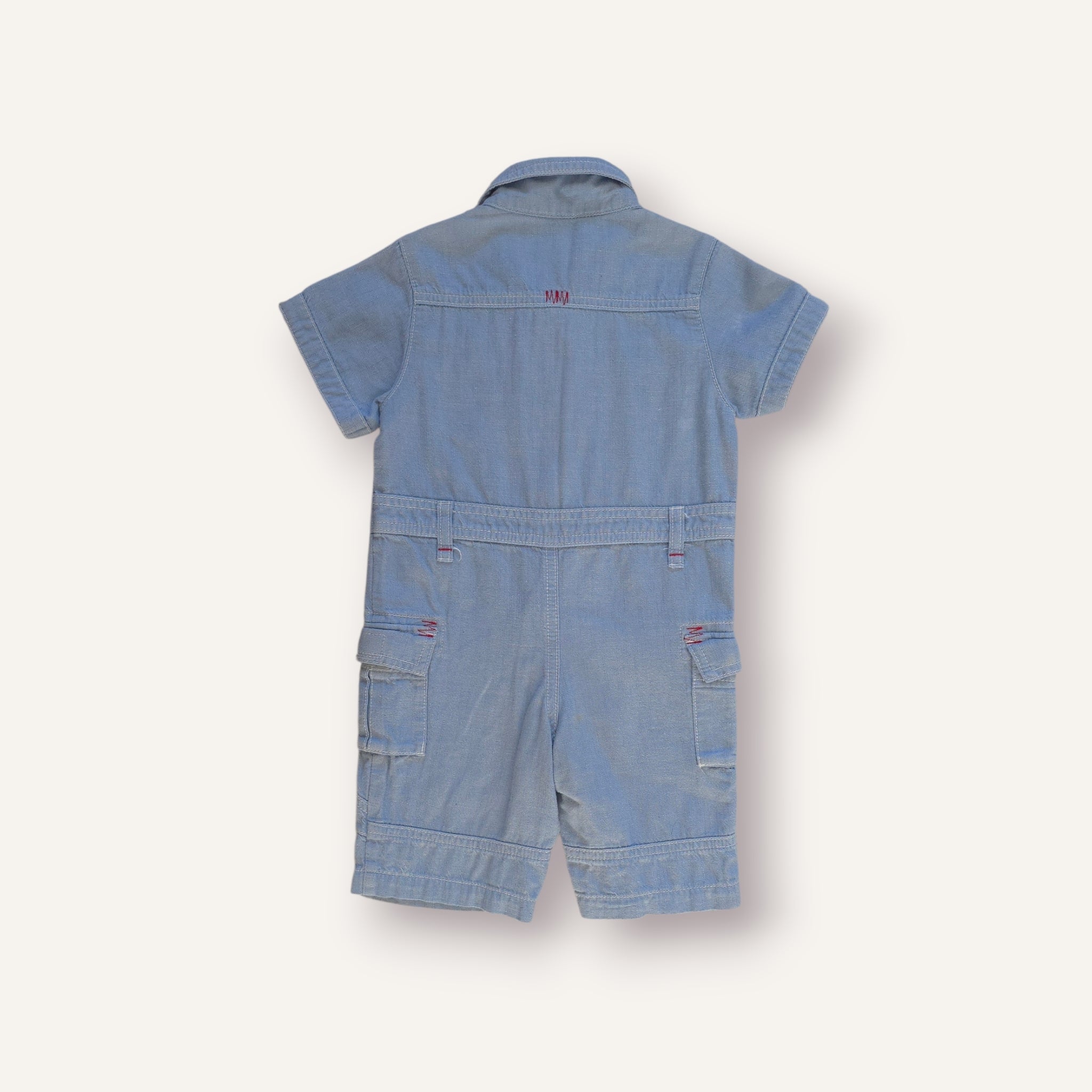 Y2K Nike Light-Wash Denim Boilersuit (1-2T)