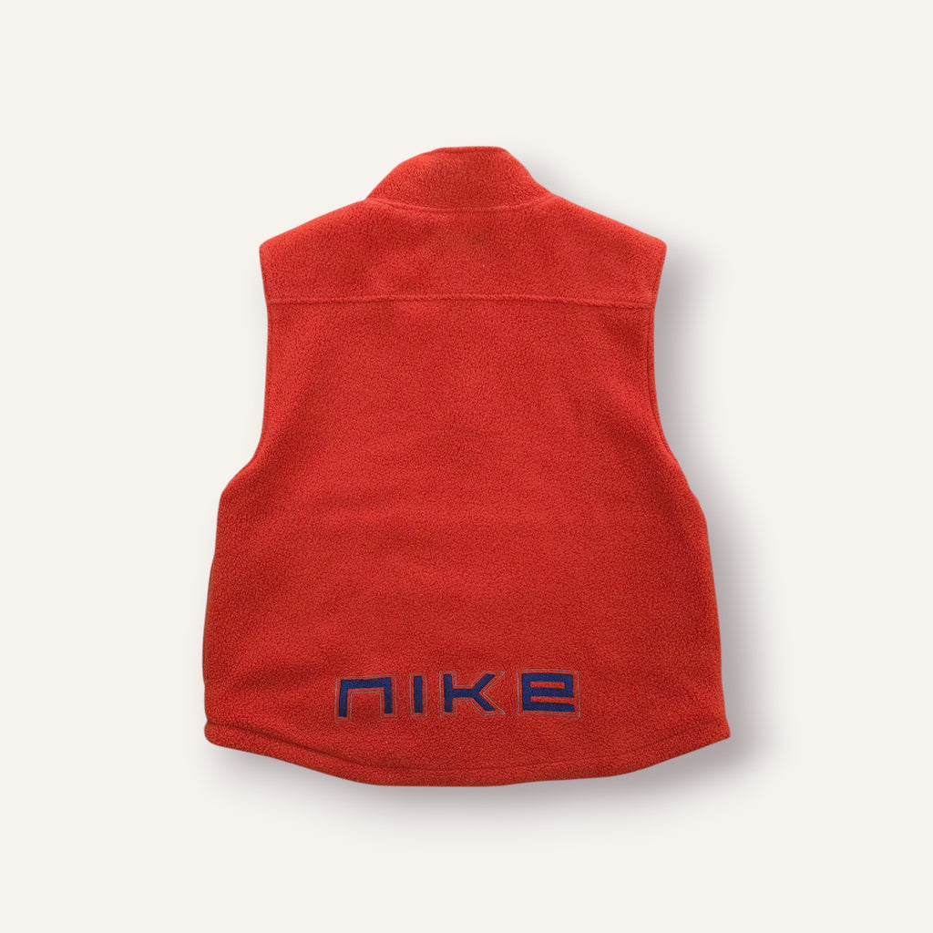 Y2K Nike Burnt Orange, Navy and Grey Reversible Vest (3T)
