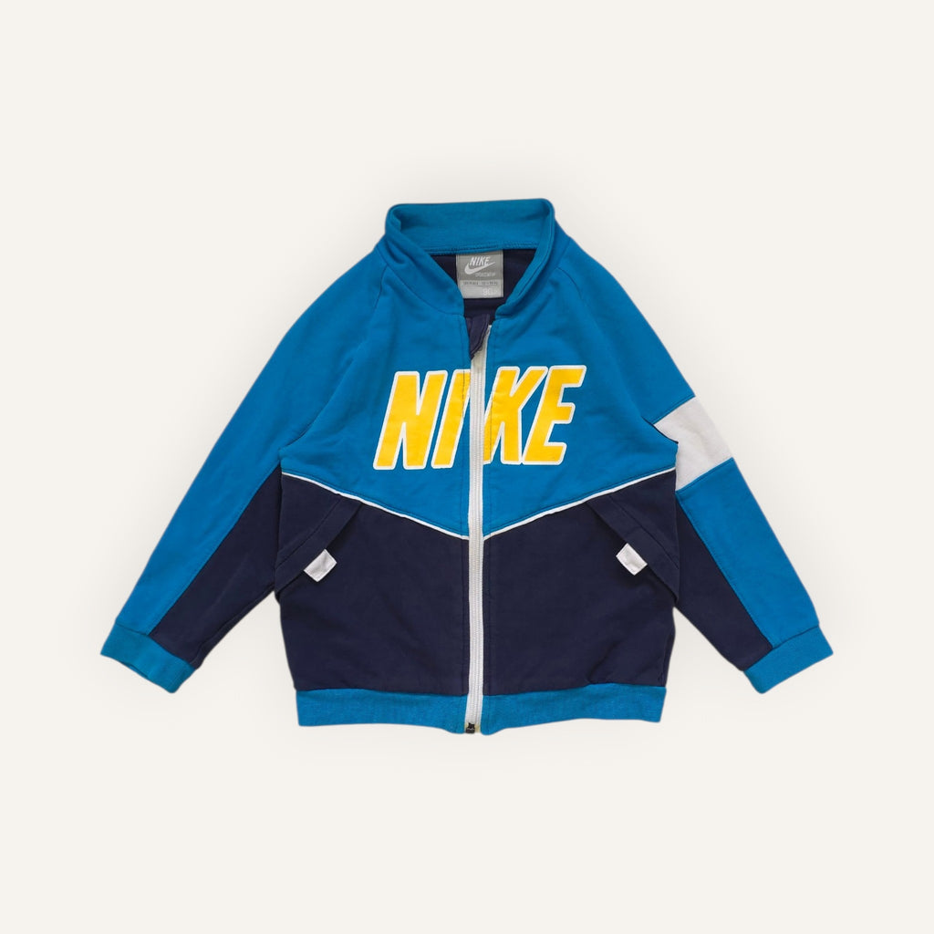 Y2K Turquoise, Navy and Yellow "Nike" Track Jacket (2T)