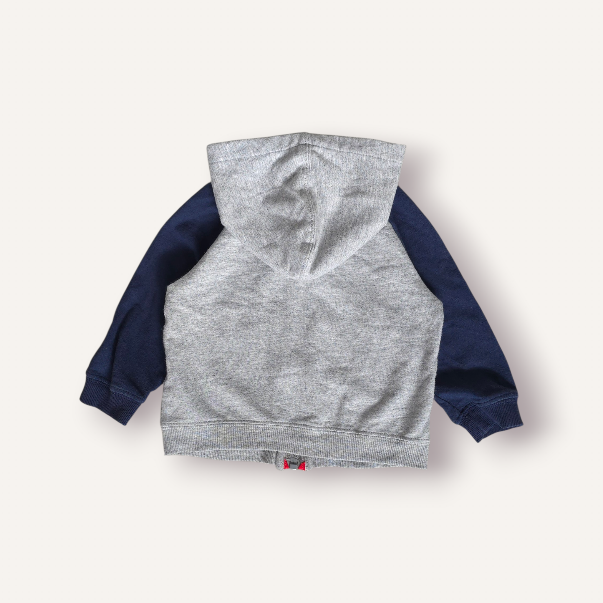 Nike Grey, Navy & Red Hoodie 6/12M)