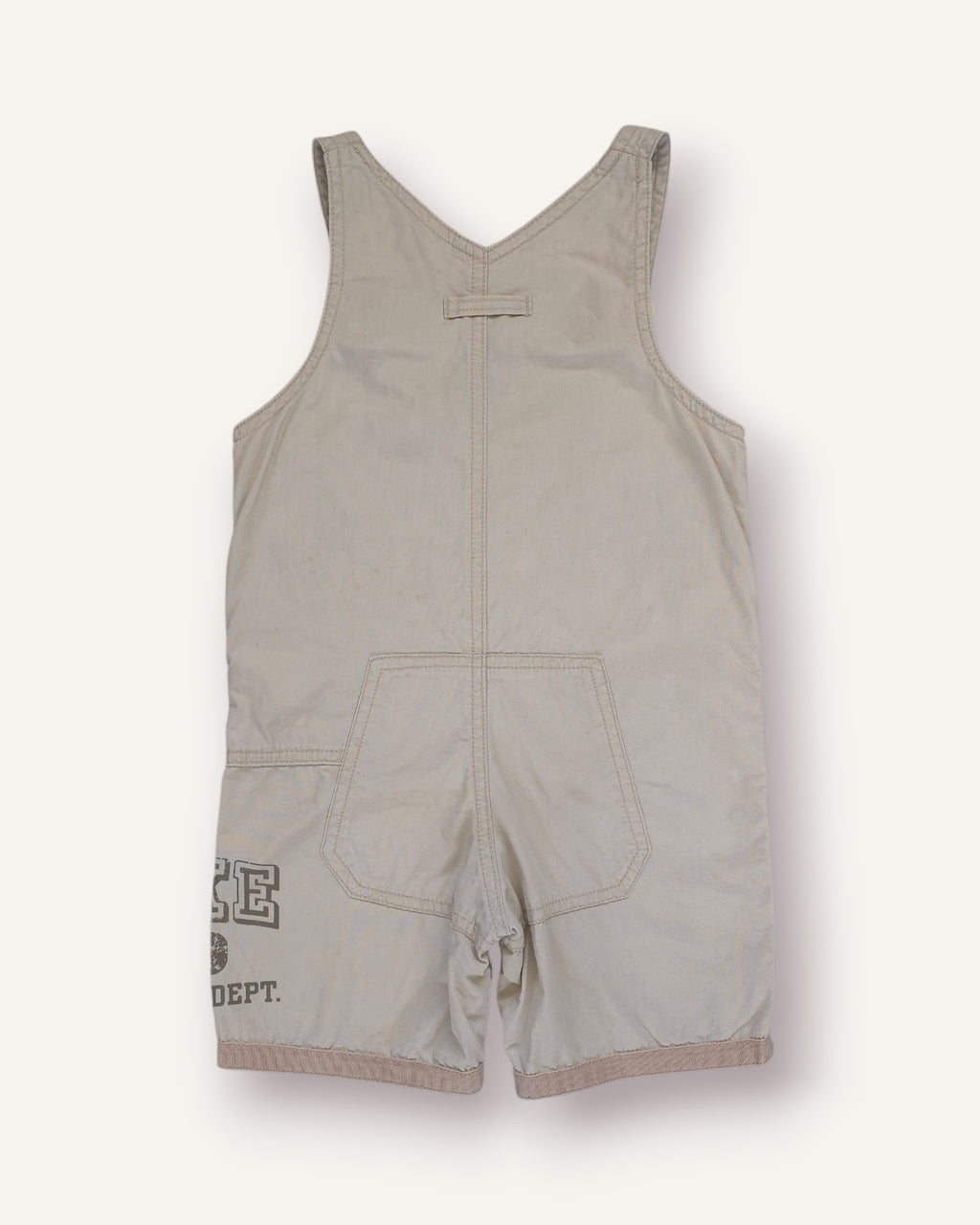 Y2K Beige and Khaki Nike Shortalls (1-2T)