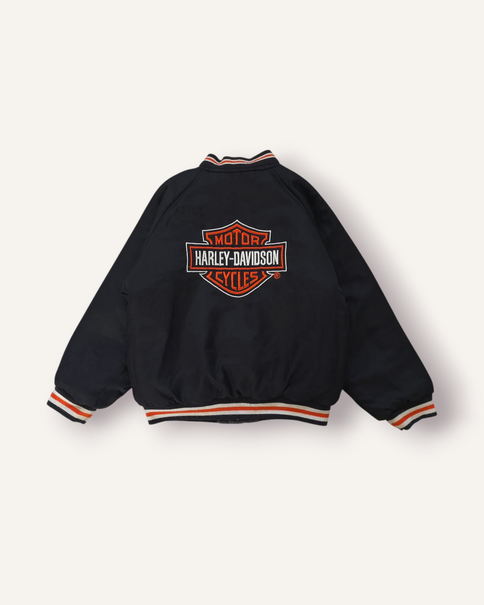 Harley Davidson Reversible Leather Varisty Jacket (7/8)