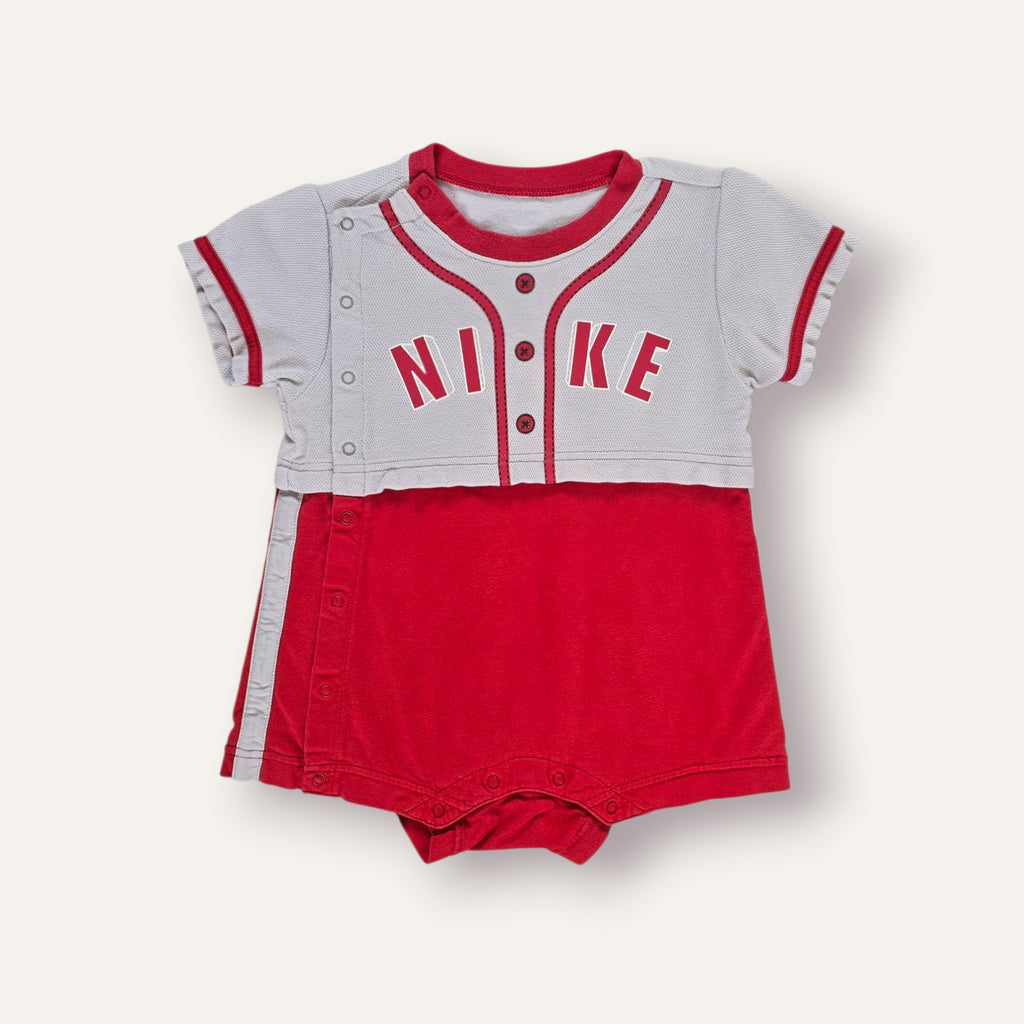 Y2K Red and White Nike Romper (12/18M)