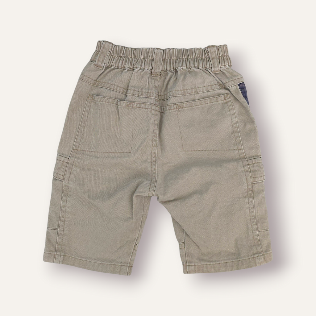 Y2K Nike Cream w Navy Stripe Cargo Pants (12/18M)